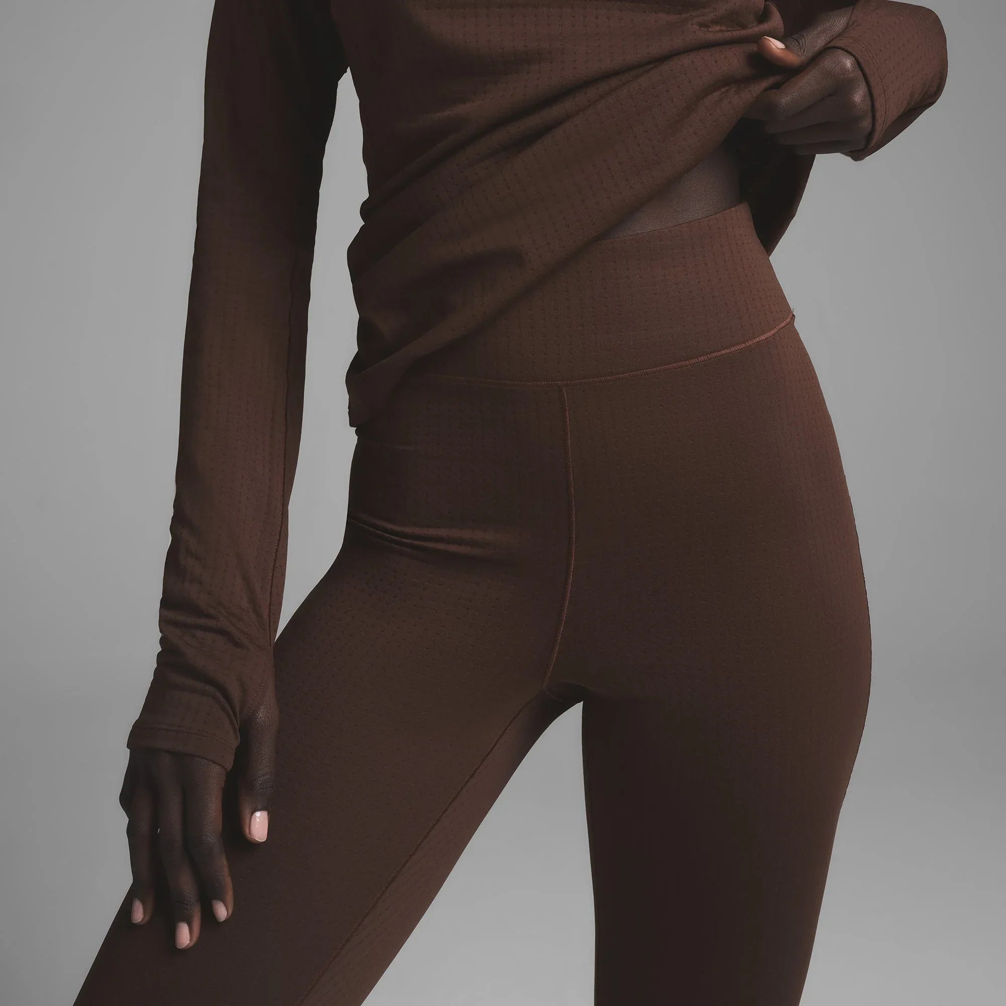 SKIMS THE NORTH FACE X DOTKNIT LEGGING | COCOA - TAYT - My Suti