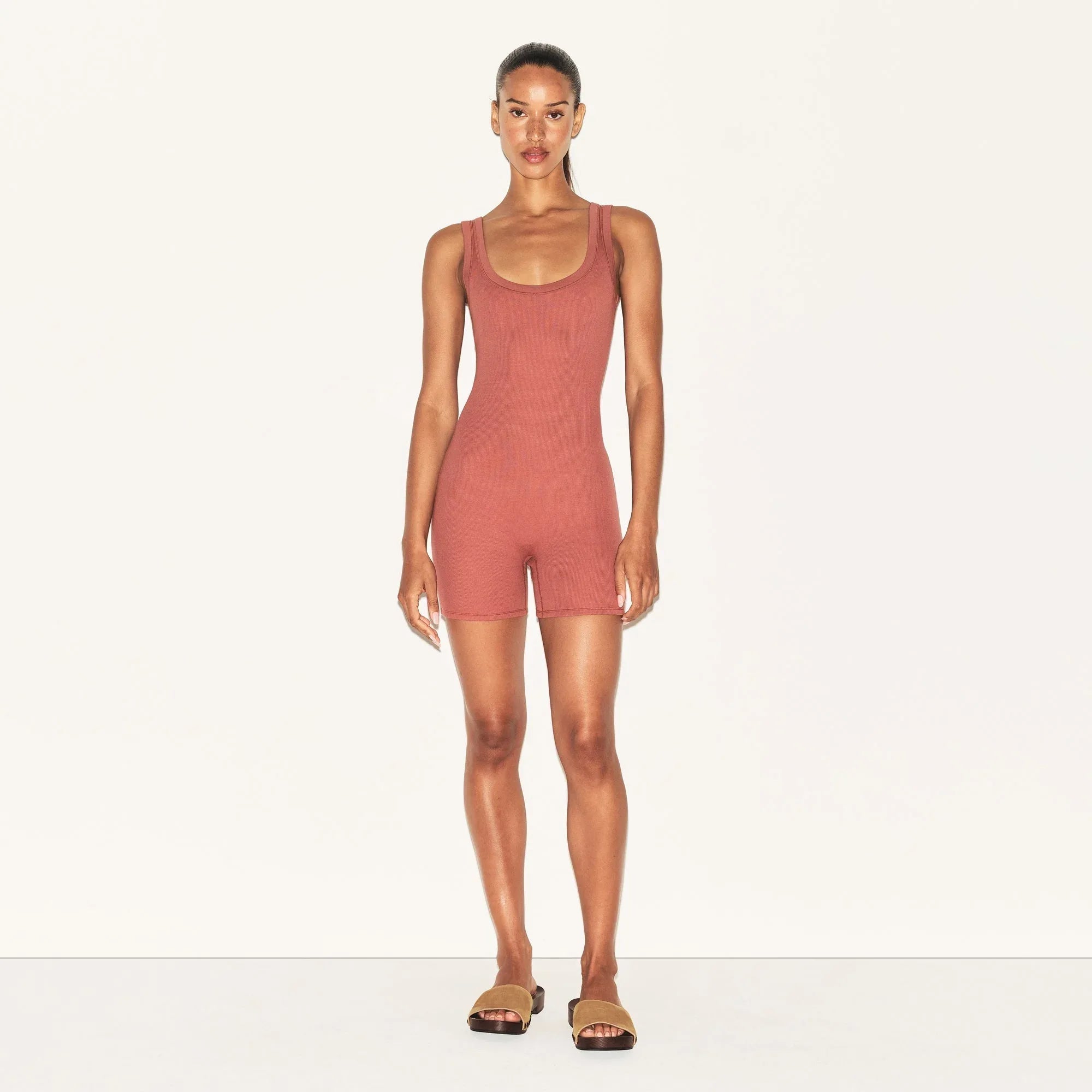 SKIMS COTTON RIB ONESIE | REDWOOD - TULUM - My Suti