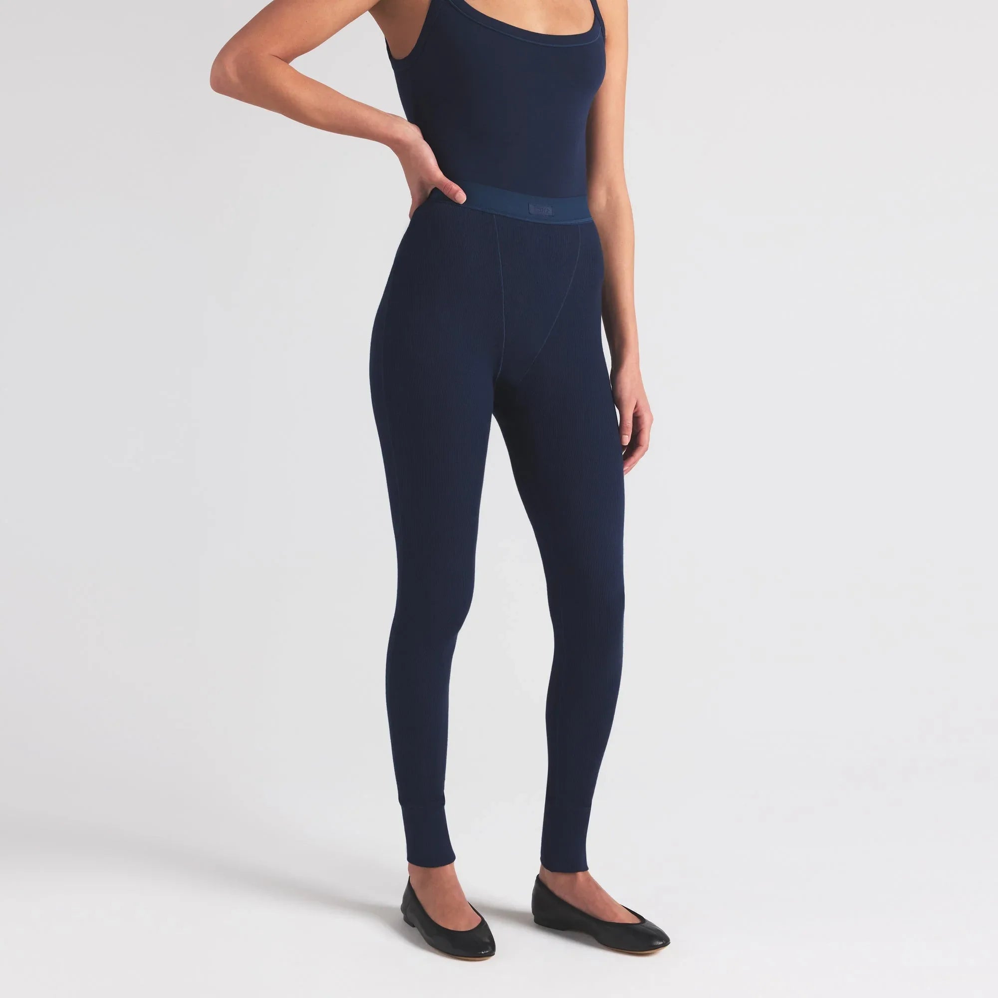SKIMS COTTON RIB LEGGING | NAVY - TAYT - My Suti