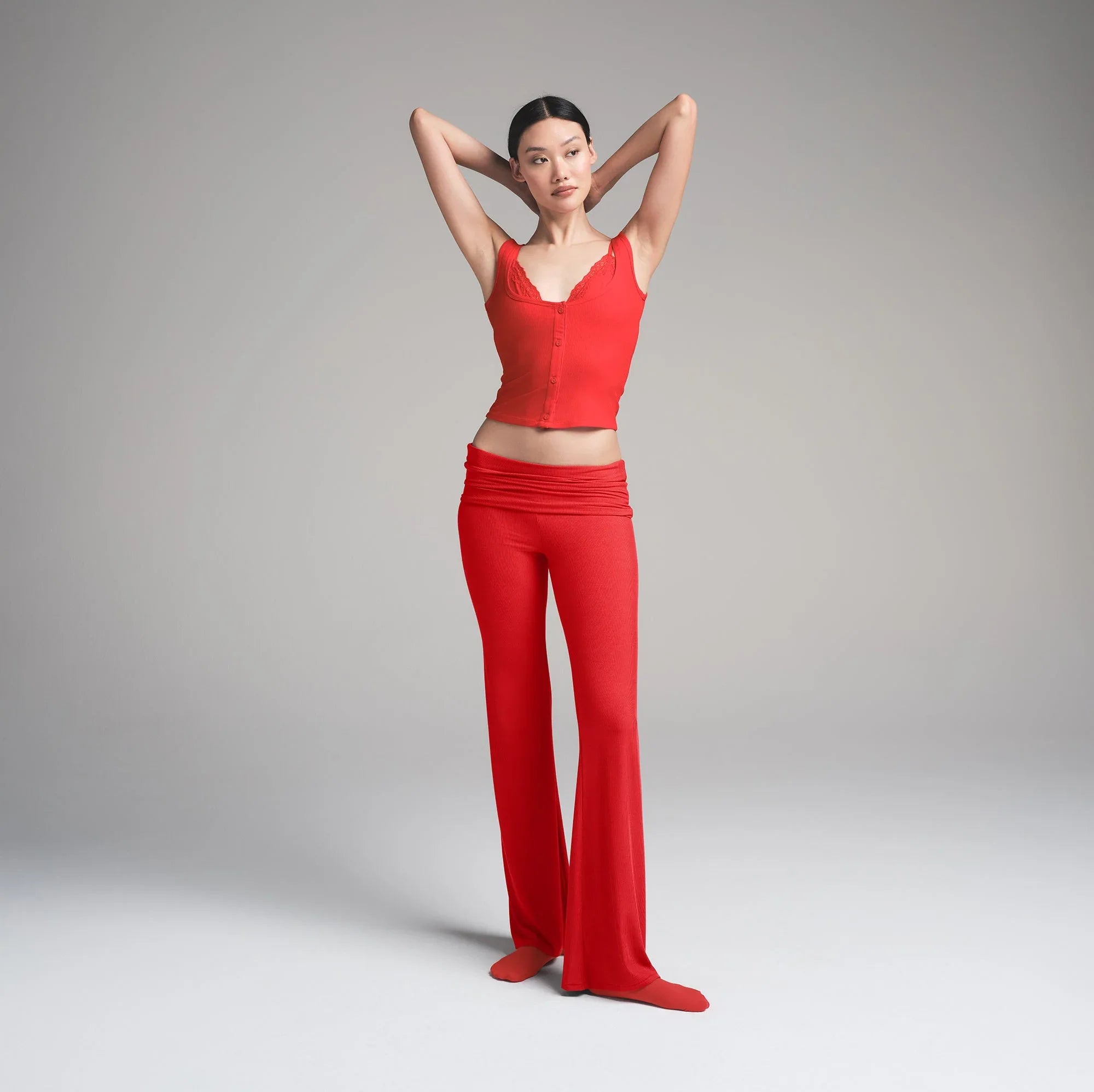 SKIMS SOFT LOUNGE FOLDOVER PANT | CHERRY - TAYT - My Suti