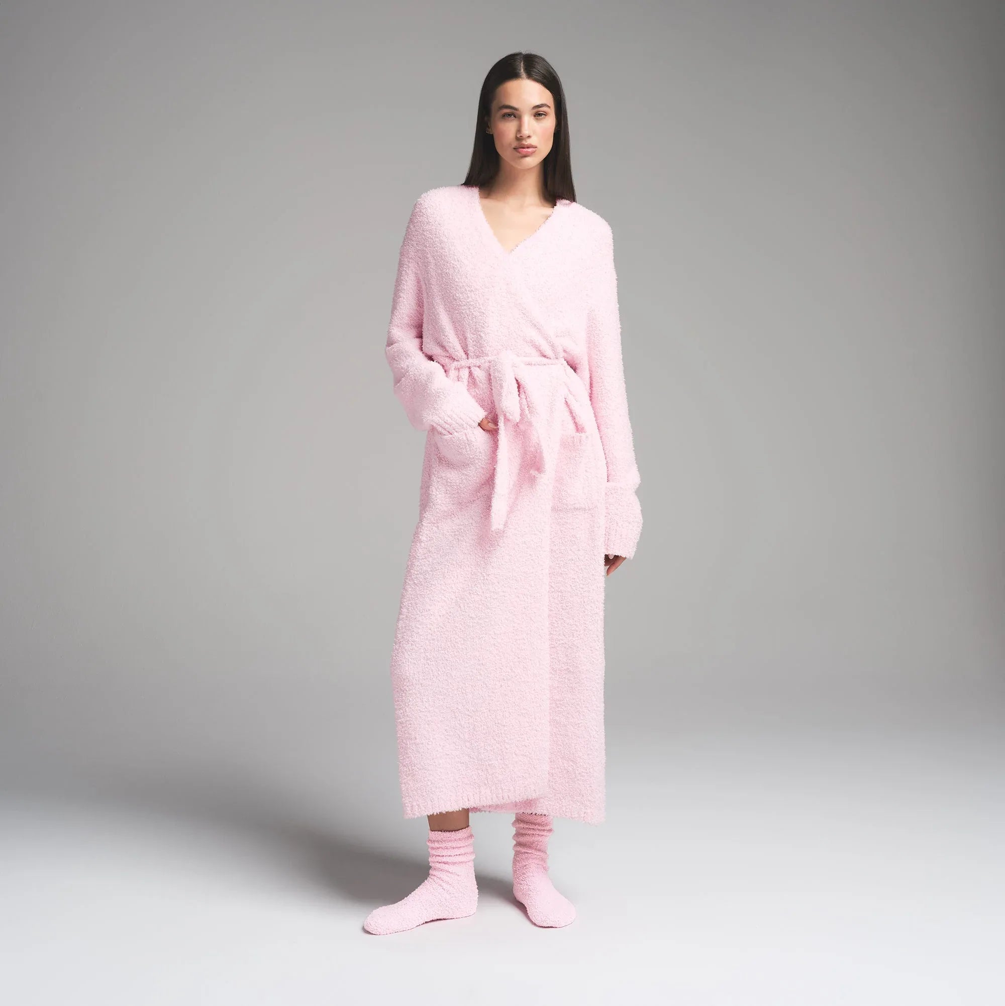 SKIMS COZY KNIT UNISEX ROBE | CHERRY BLOSSOM - ROBE - My Suti