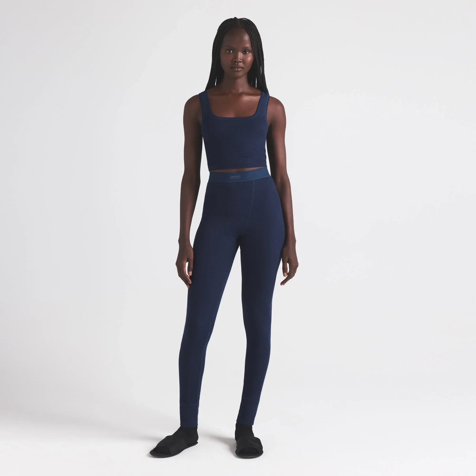 SKIMS COTTON RIB TANK | NAVY - TİŞÖRT - My Suti