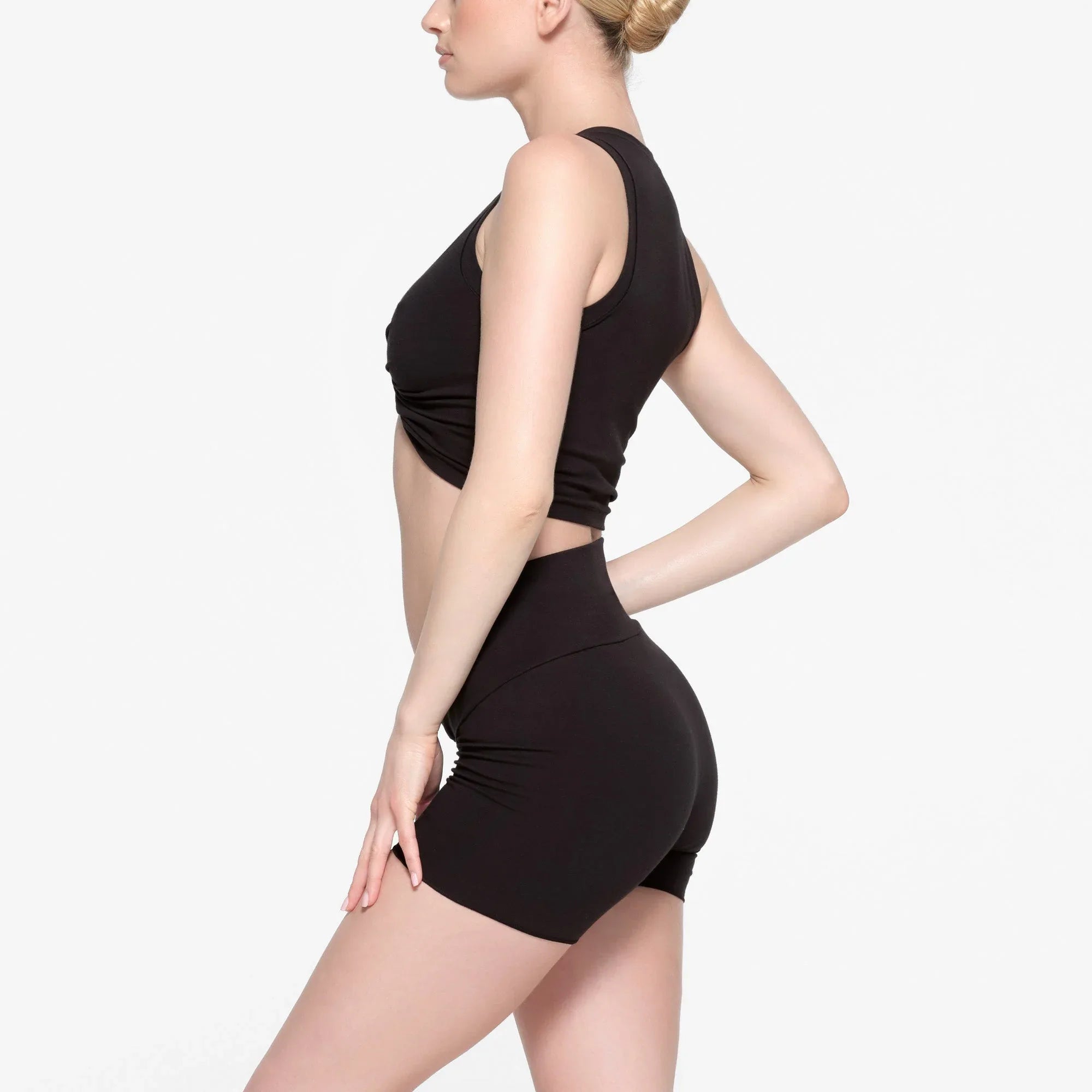 SKIMS COTTON TWIST CROPPED TANK | SOOT - TİŞÖRT - My Suti