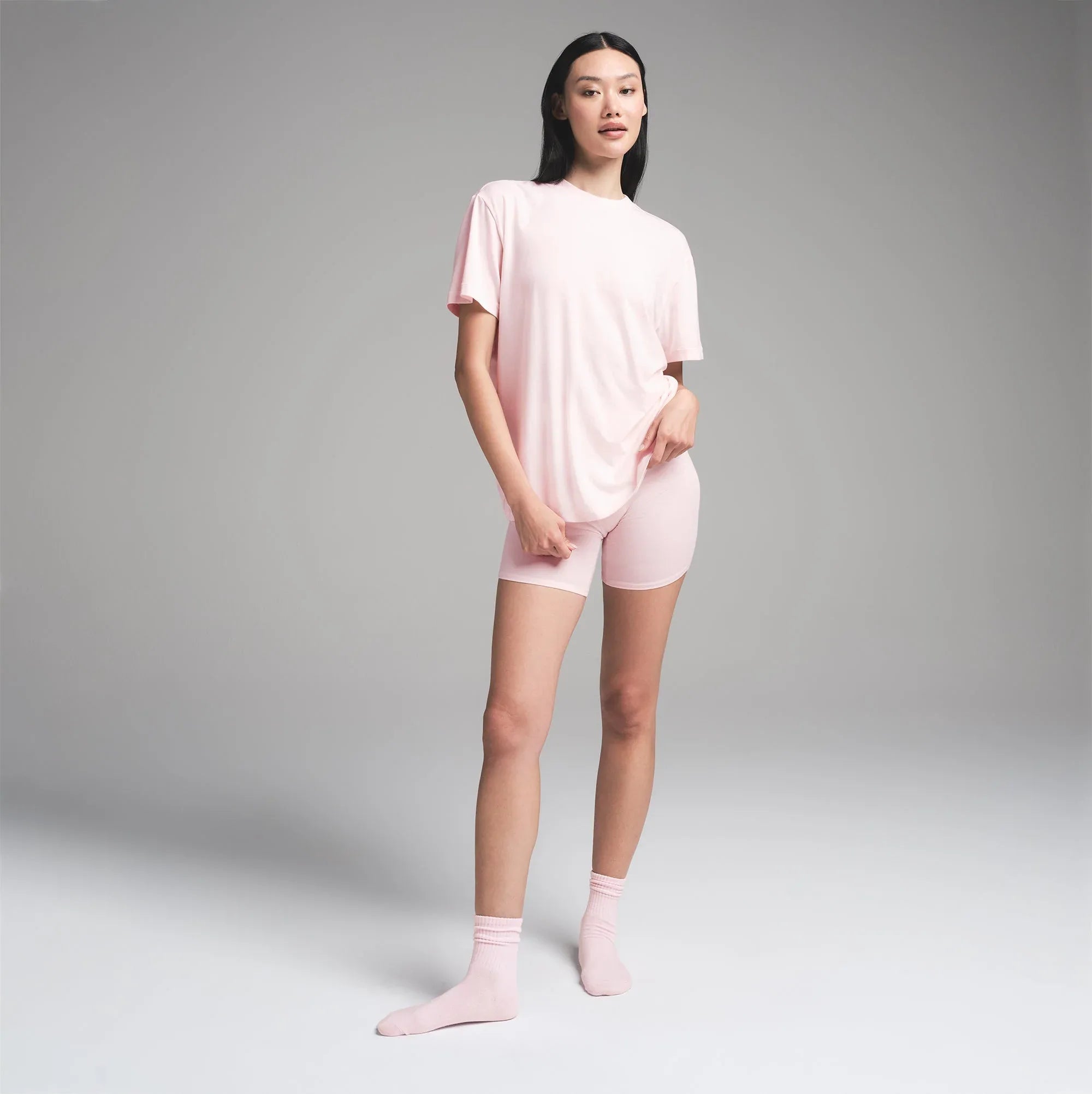 SKIMS BOYFRIEND T-SHIRT | BARELY PINK - TİŞÖRT - My Suti