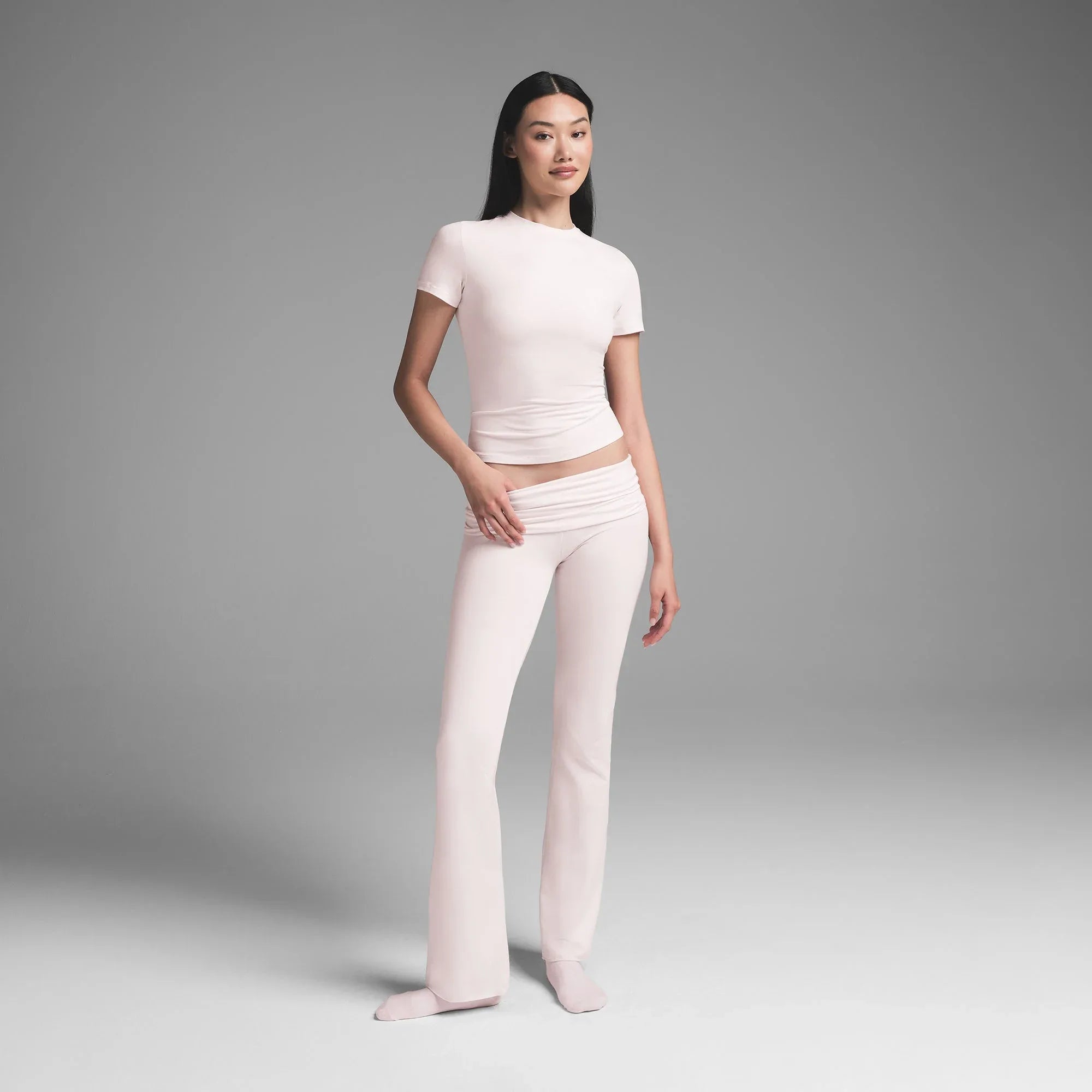 SKIMS COTTON JERSEY T-SHIRT | BARELY PINK - TİŞÖRT - My Suti