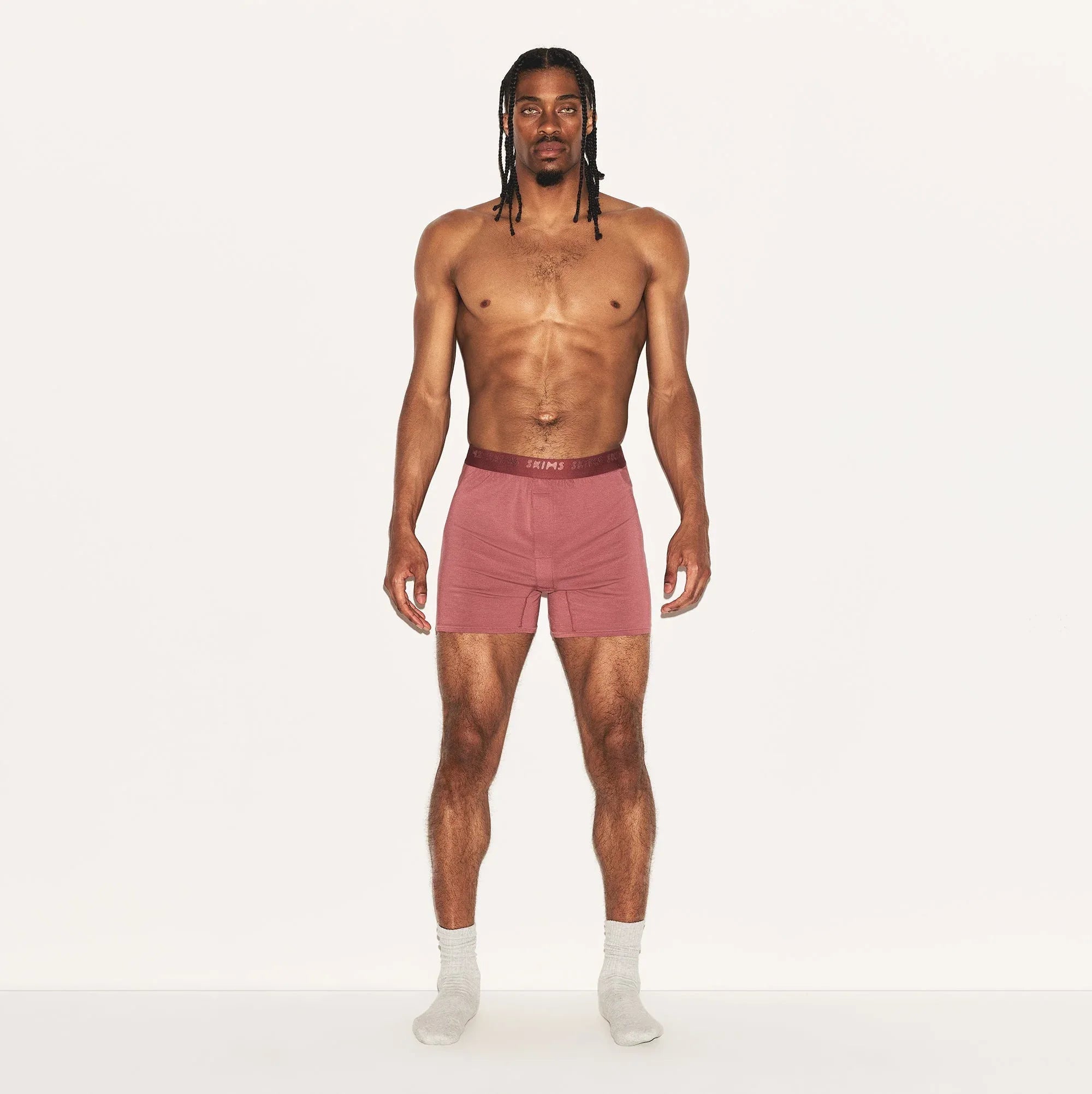 SKIMS STRETCH MENS KNIT BOXER | CORDOVAN - KUTU ŞORT - My Suti