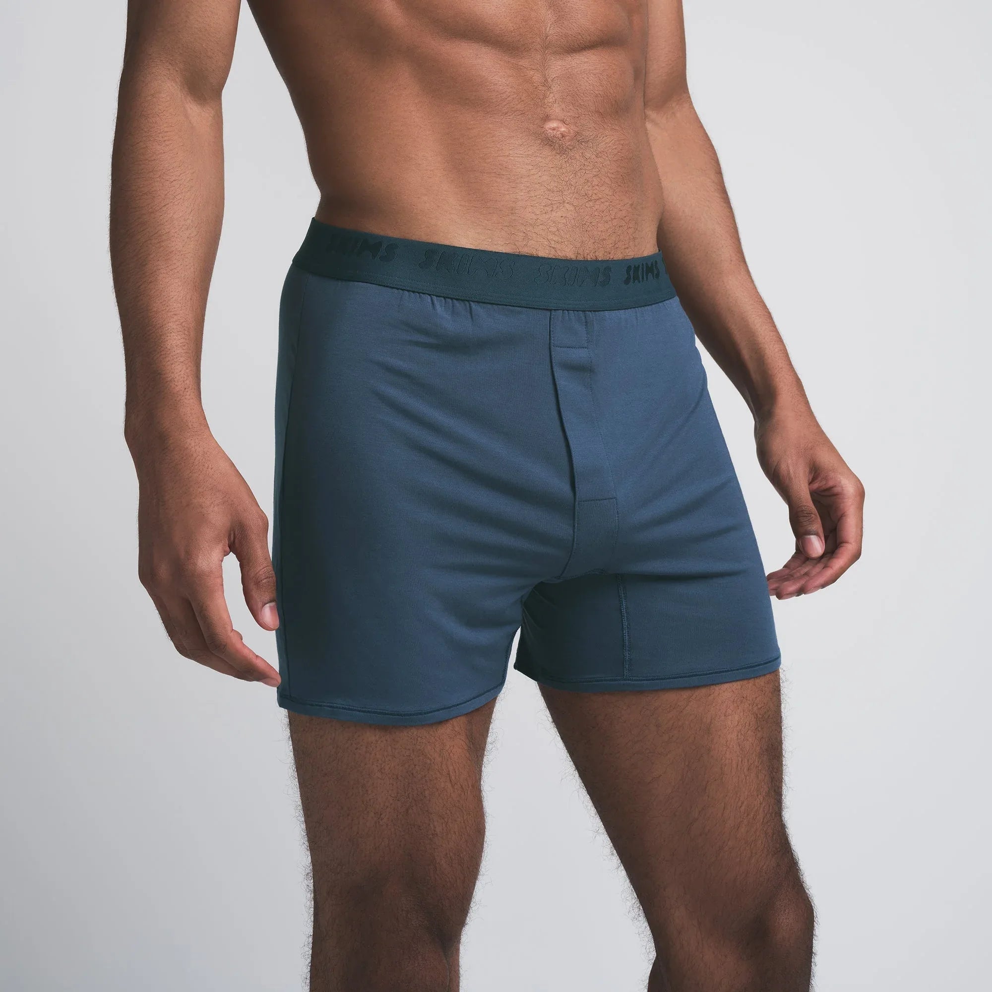 SKIMS STRETCH MENS KNIT BOXER | INDIGO - KUTU ŞORT - My Suti