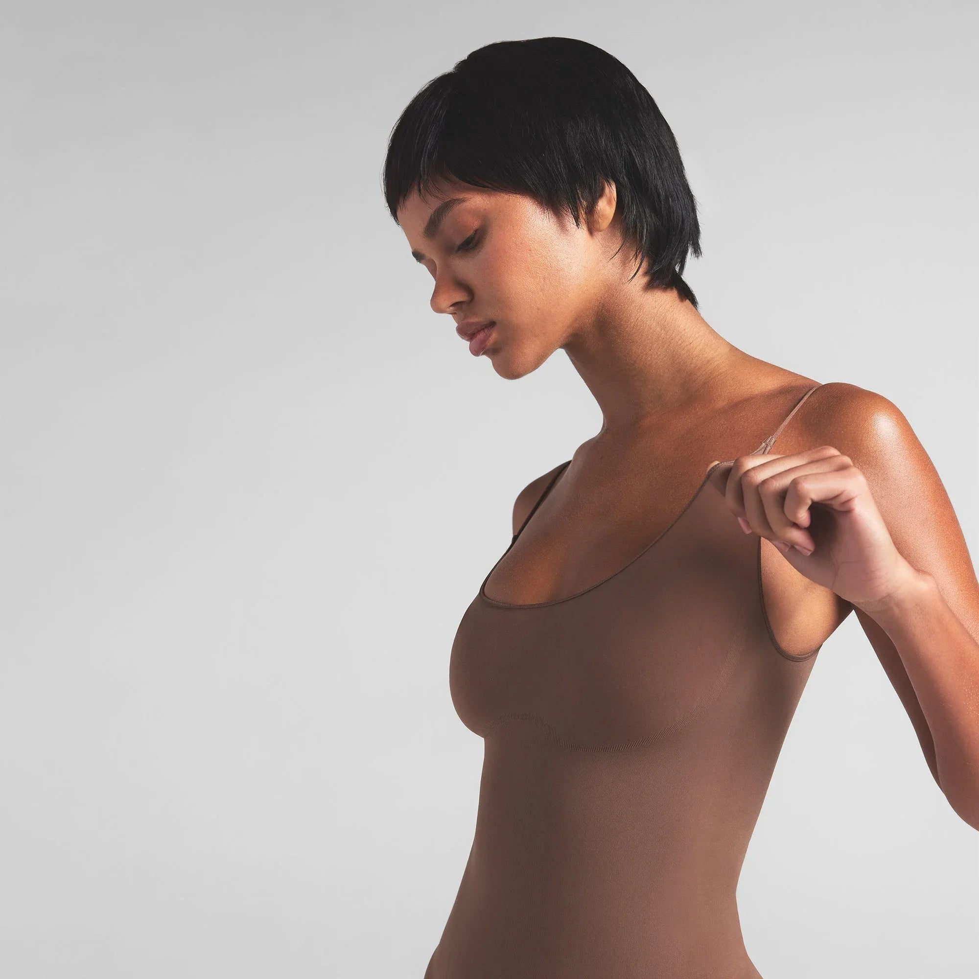 SKIMS SHEER SEAMLESS THONG BODYSUIT | JASPER - BODYSUIT - My Suti