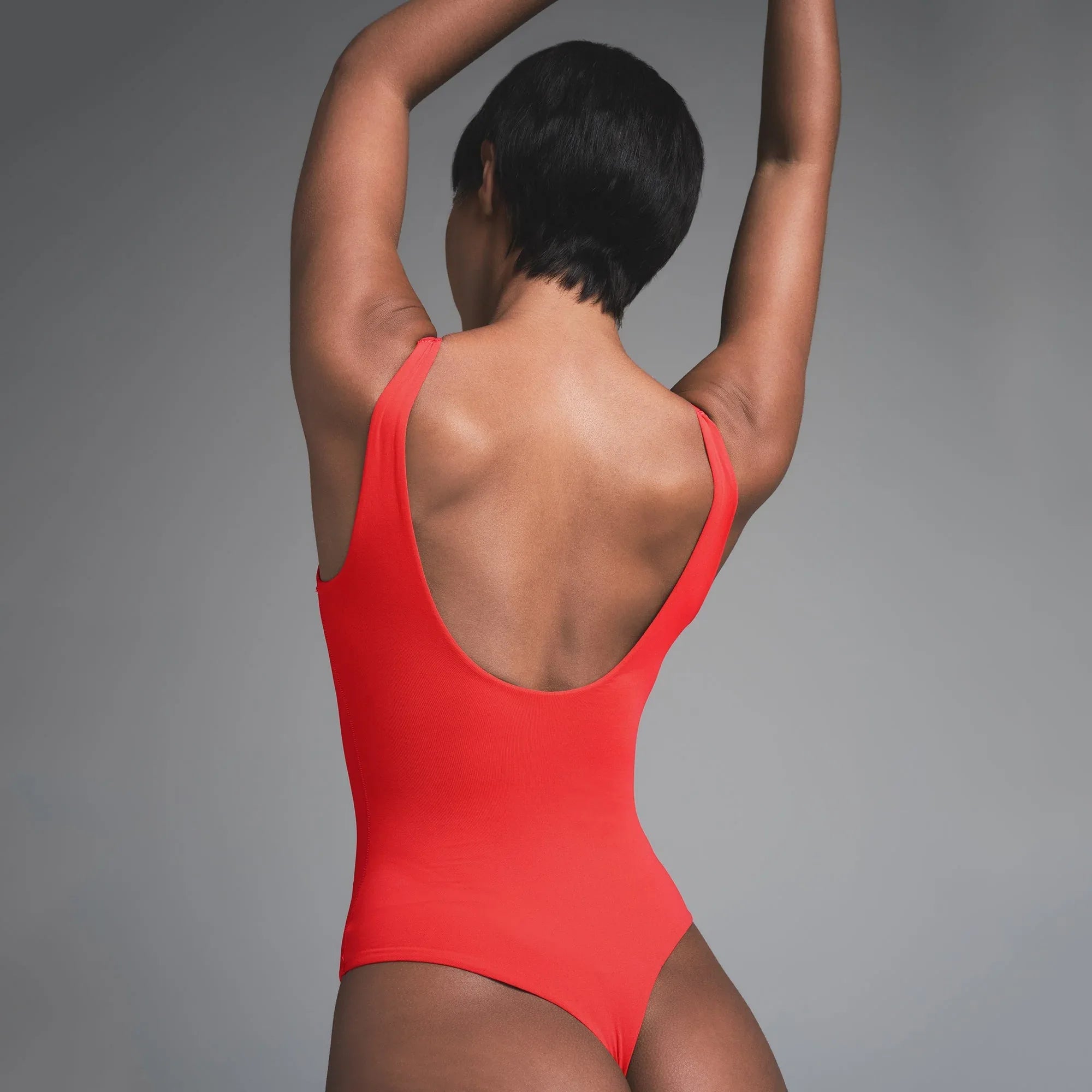 SKIMS FITS EVERYBODY SQUARE NECK BODYSUIT | CHERRY - BODY - My Suti