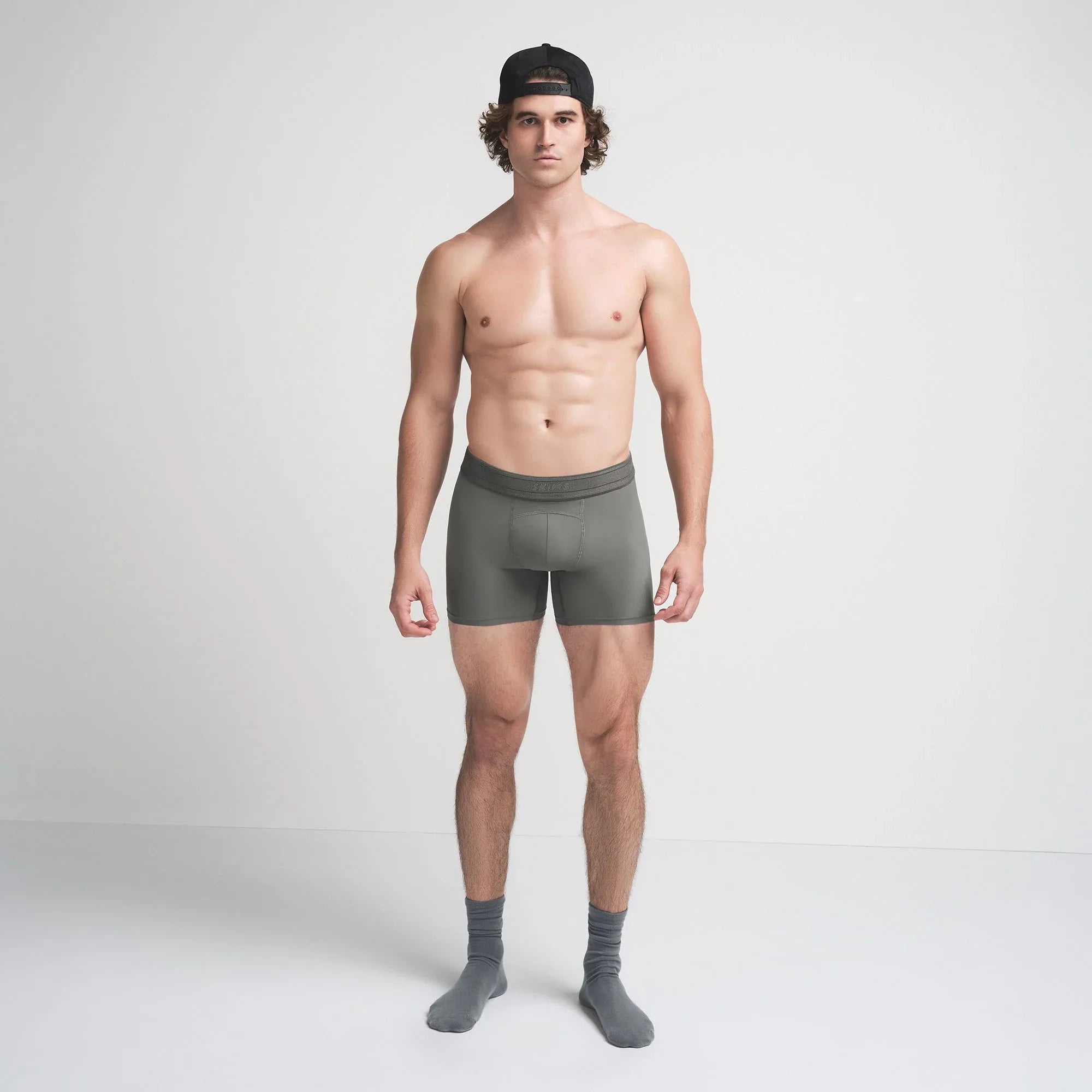 SKIMS SPORT MENS 5" BOXER BRIEF | GUNMETAL - KUTU ŞORT - My Suti