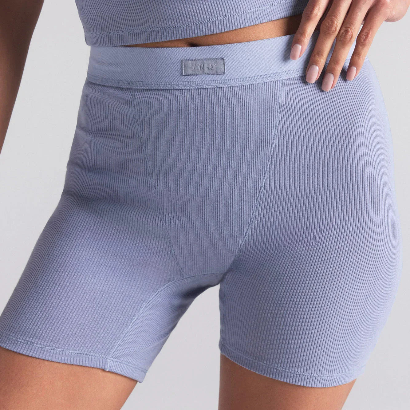 SKIMS COTTON RIB BOXER 3-PACK | BLUE QUARTZ CLOUD MULTI - KÜLOT - My Suti
