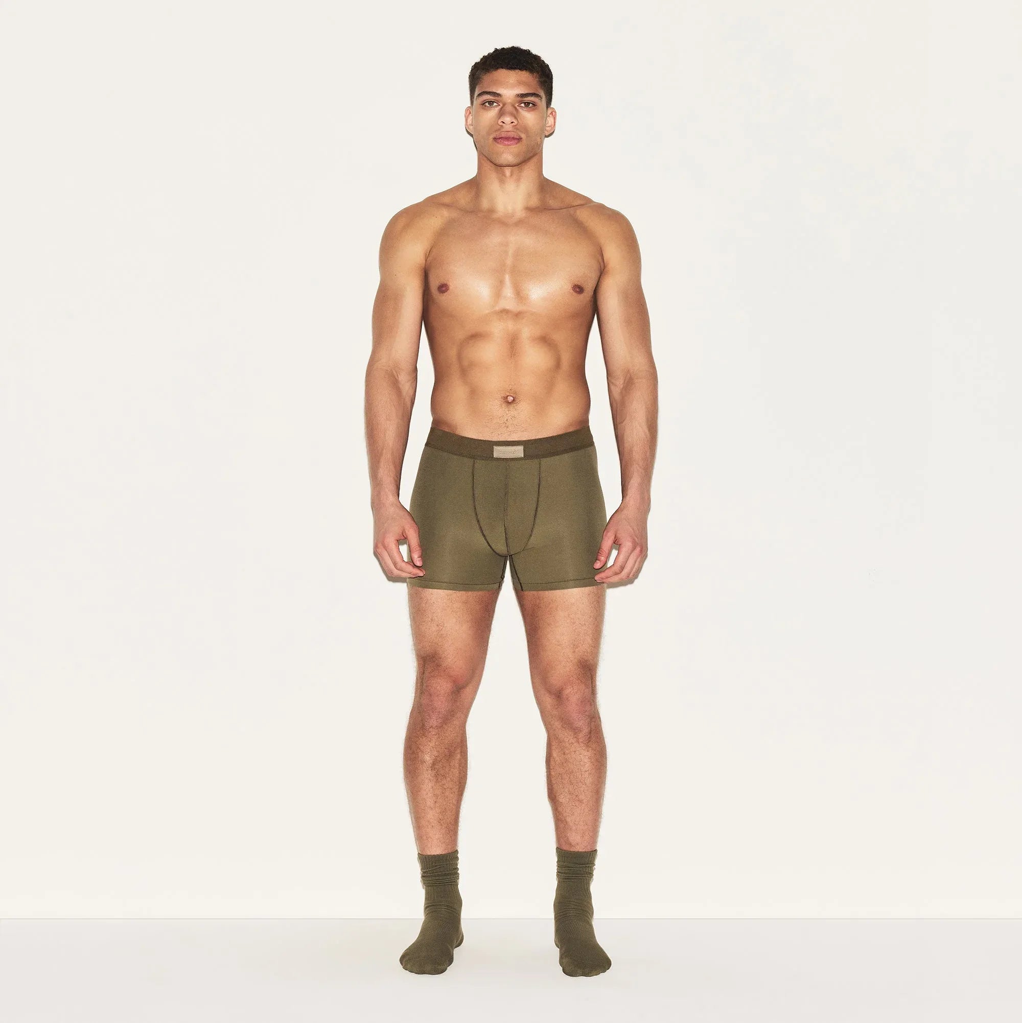 SKIMS COTTON MENS 3" BOXER BRIEF | ARMY - KUTU ŞORT - My Suti