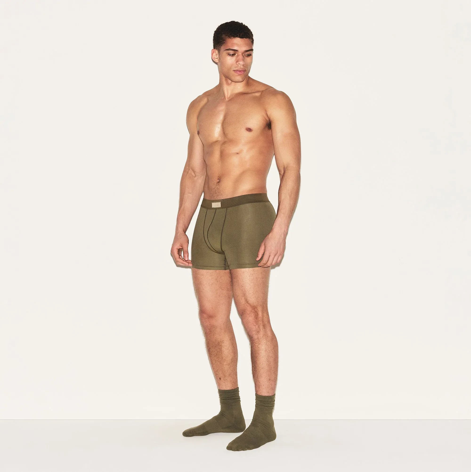 SKIMS COTTON MENS 3" BOXER BRIEF | ARMY - KUTU ŞORT - My Suti