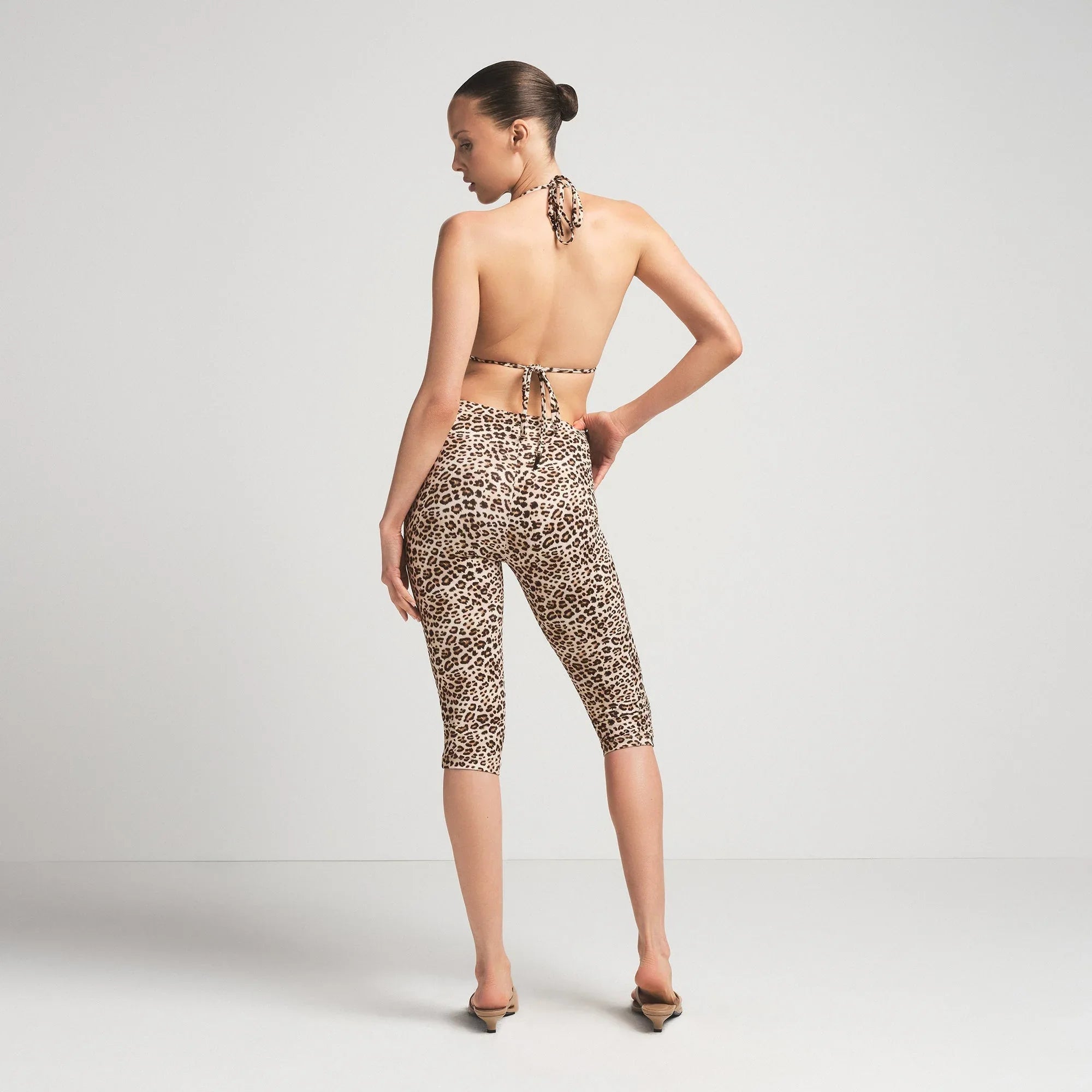 SKIMS SIGNATURE SWIM CAPRI | CHAMPAGNE LEOPARD PRINT - TAYT - My Suti