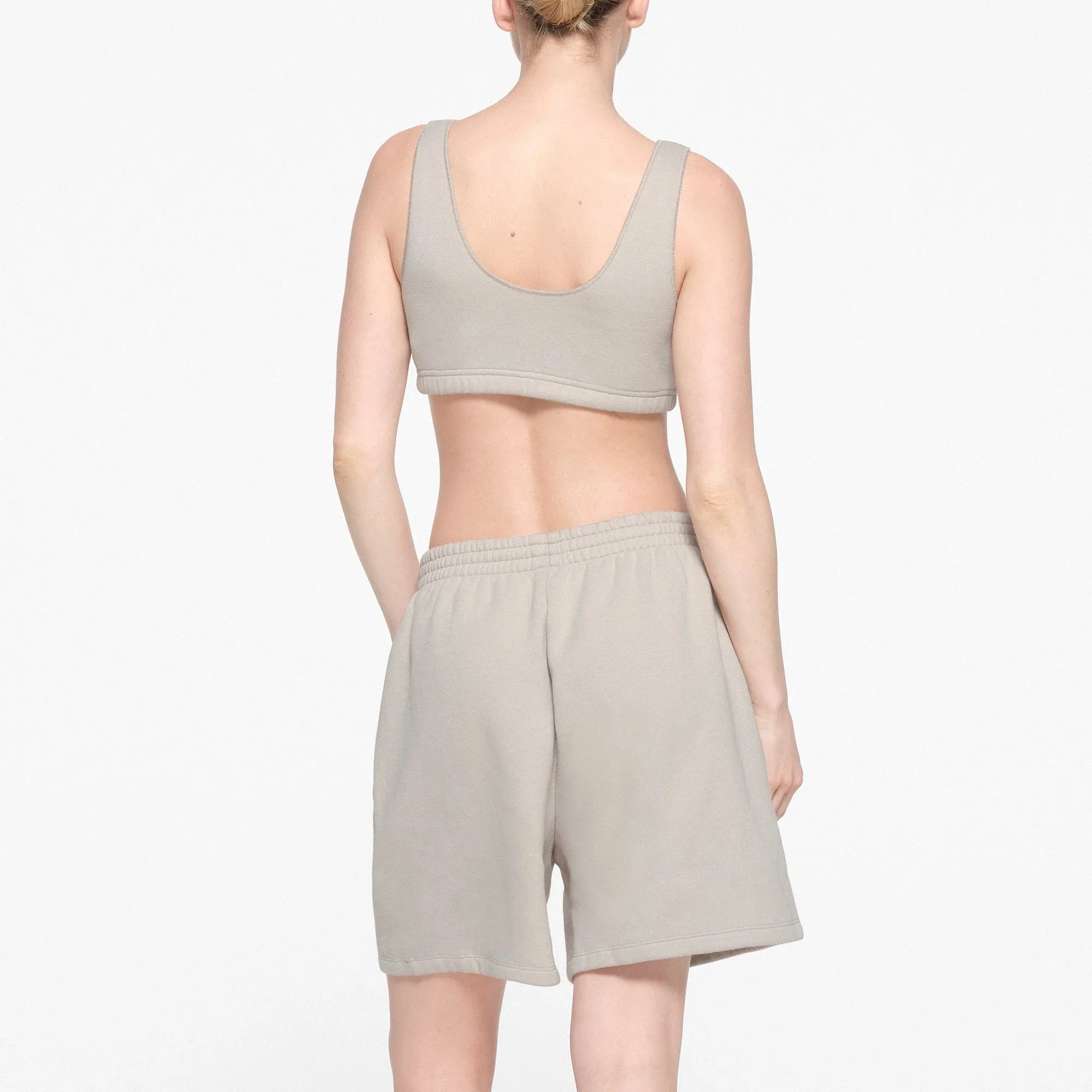 SKIMS COTTON FLEECE BRALETTE | STONE - SÜTYEN - My Suti