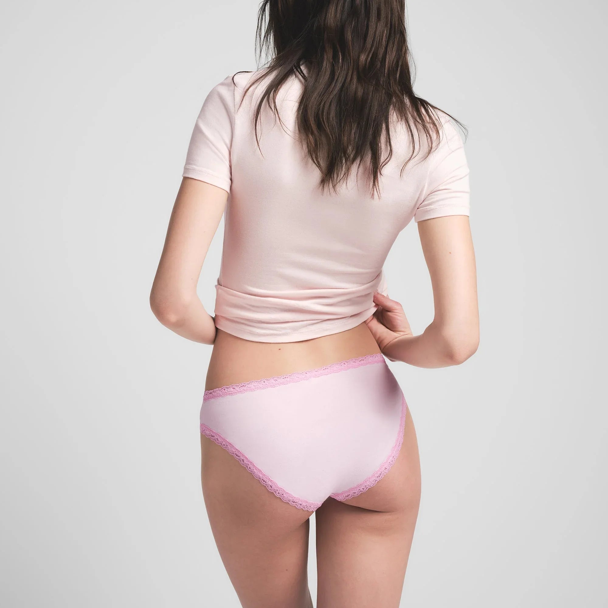 SKIMS LIGHTWEIGHT COTTON LACE BRIEF | CHERRY BLOSSOM - KÜLOT - My Suti