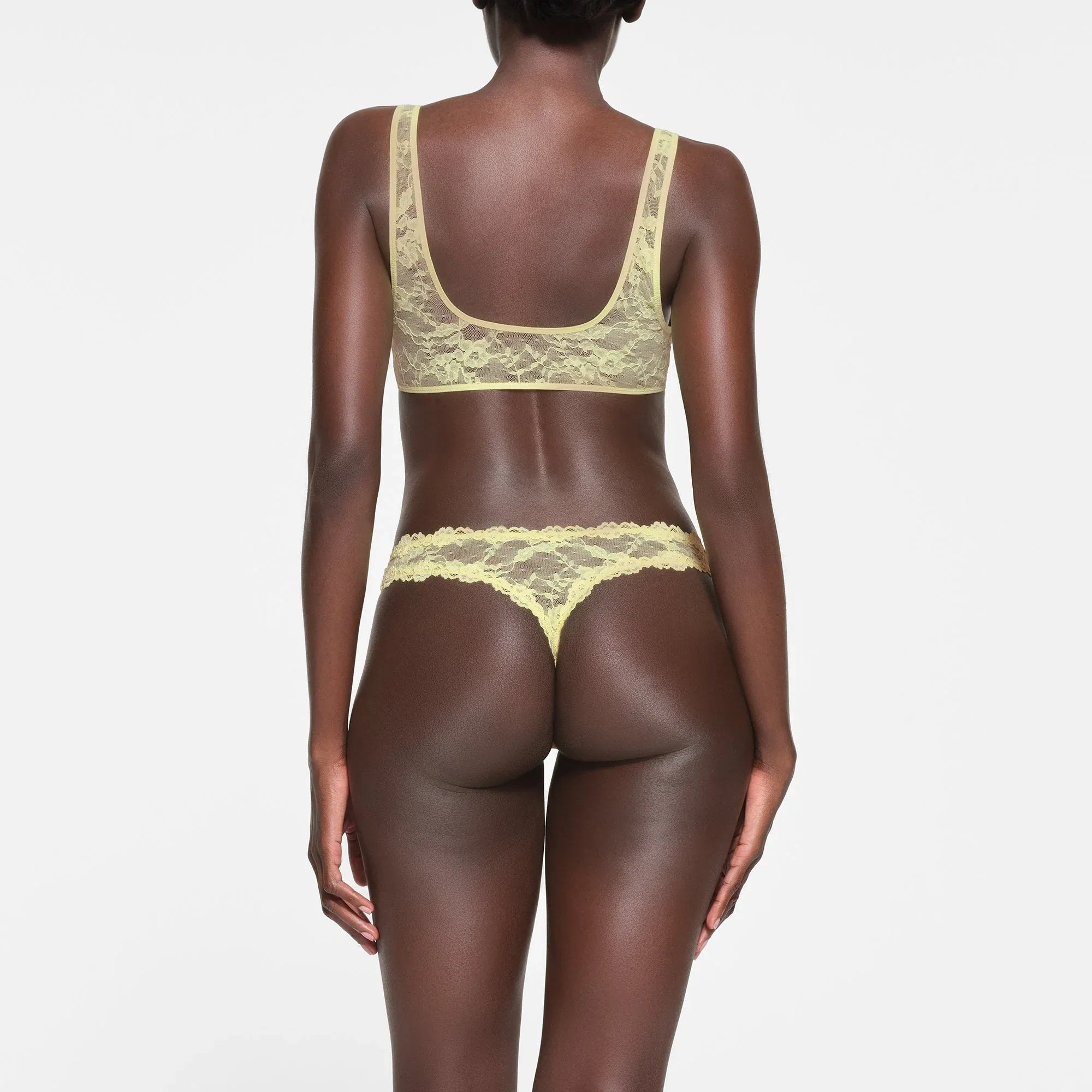 SKIMS STRETCH LACE PLUNGE BRALETTE | LEMONADE - SÜTYEN - My Suti