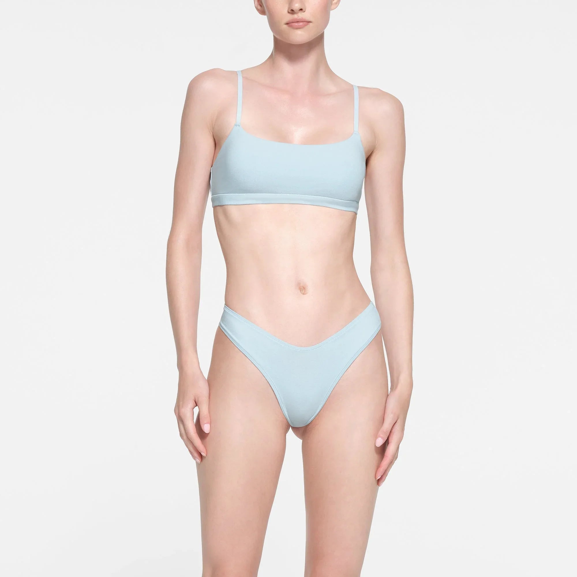 SKIMS COTTON JERSEY SCOOP BRALETTE | OPAL - SÜTYEN - My Suti