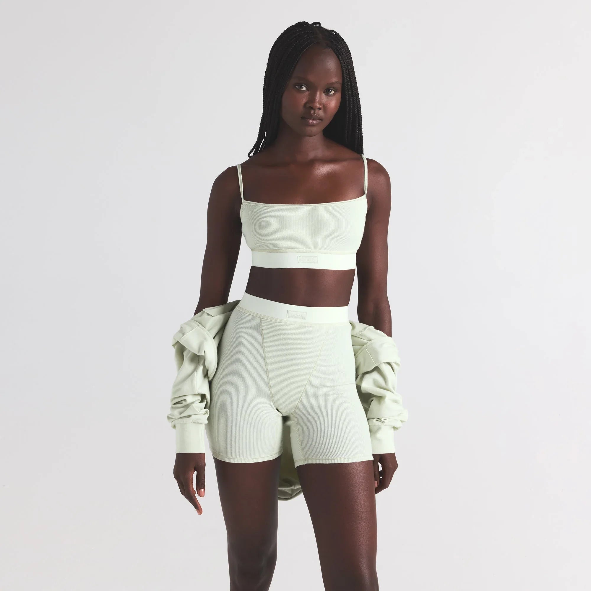 SKIMS COTTON RIB SCOOP BRALETTE | SPEARMINT - SÜTYEN - My Suti