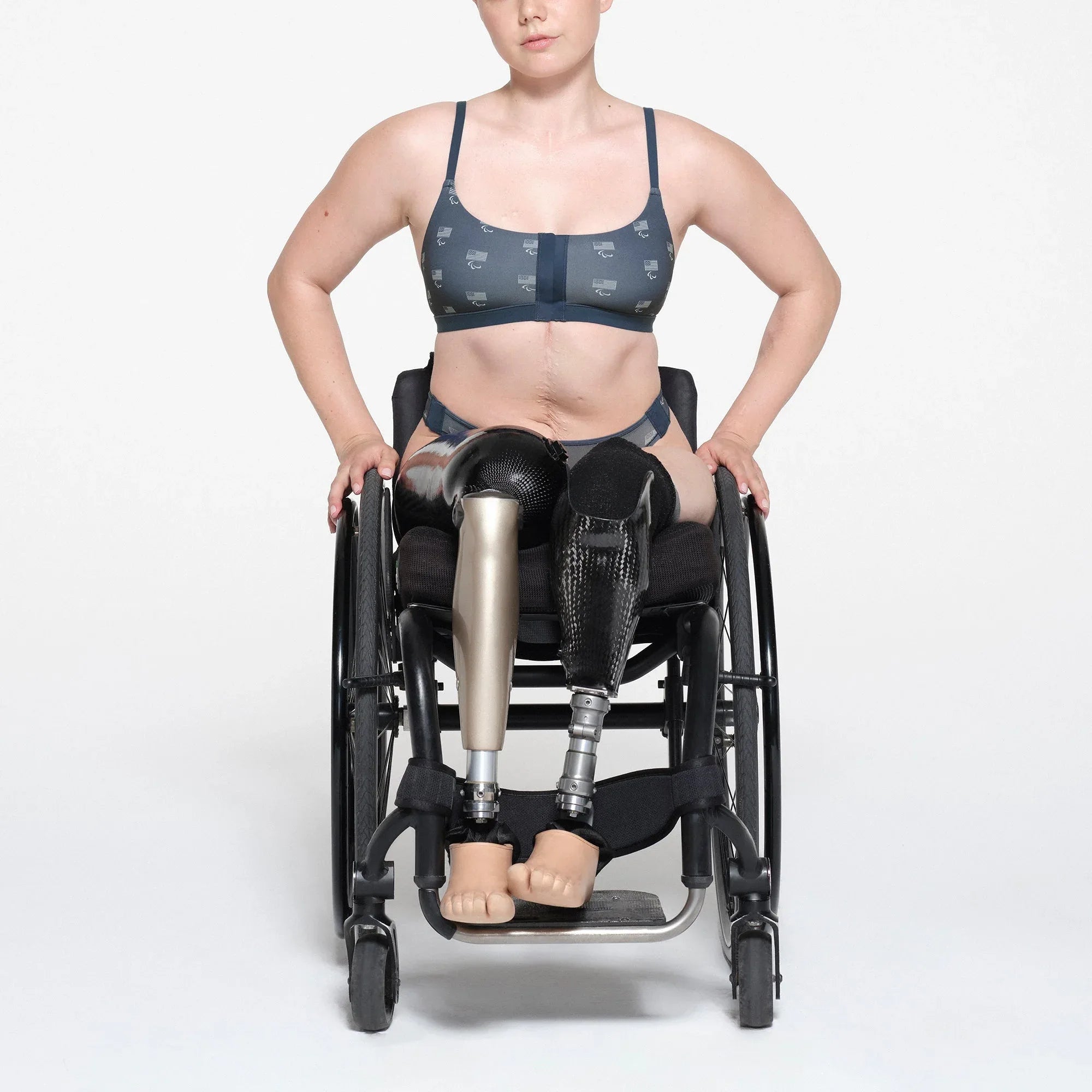 SKIMS FOR TEAM USA FITS EVERYBODY ADAPTIVE PARALYMPIC SCOOP BRALETTE | NAVY - SÜTYEN - My Suti