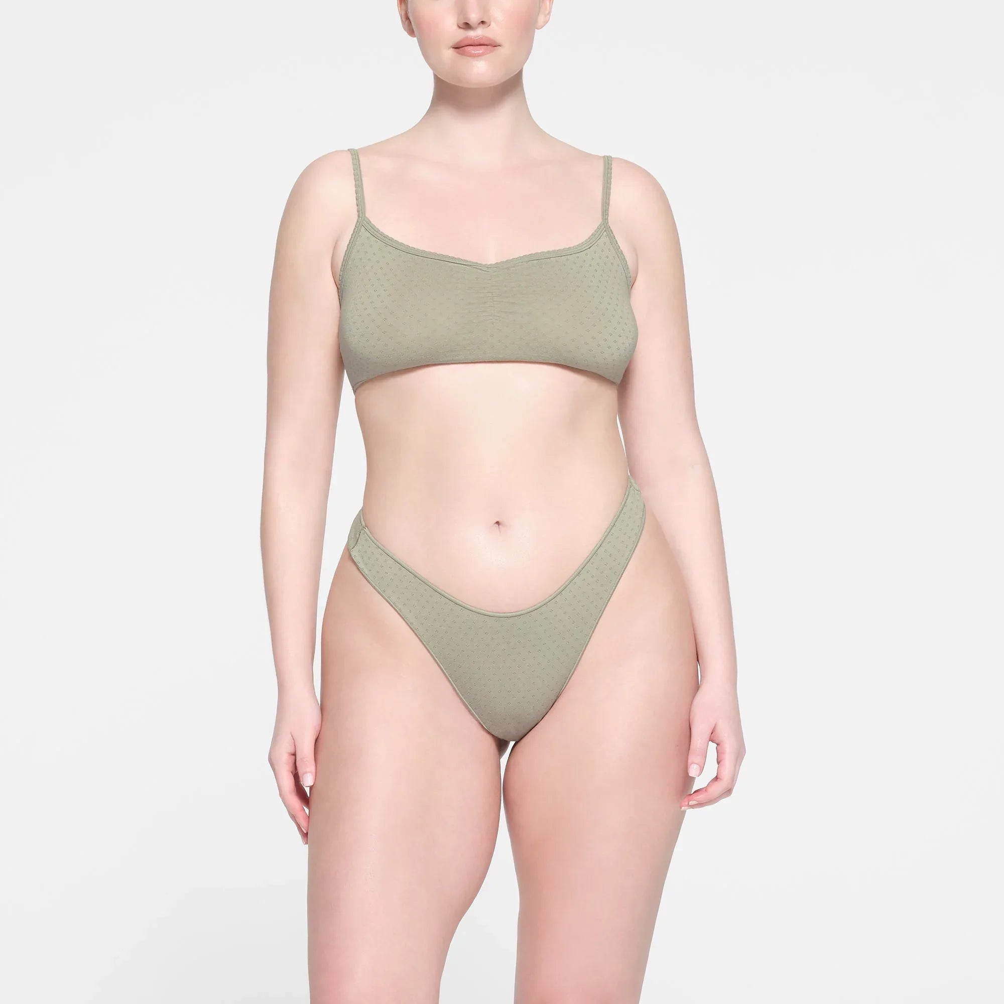 SKIMS MICRO POINTELLE SCOOP BRALETTE | TALC - SÜTYEN - My Suti
