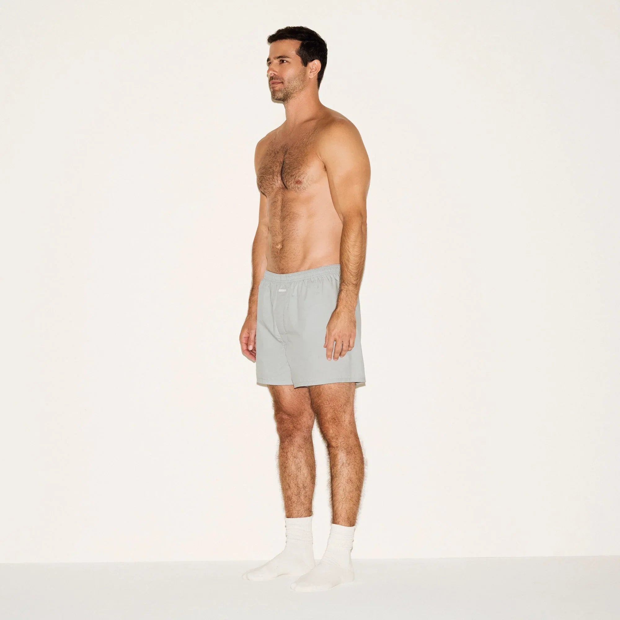 SKIMS COTTON POPLIN MENS BOXER | MERCURY - KUTU ŞORT - My Suti