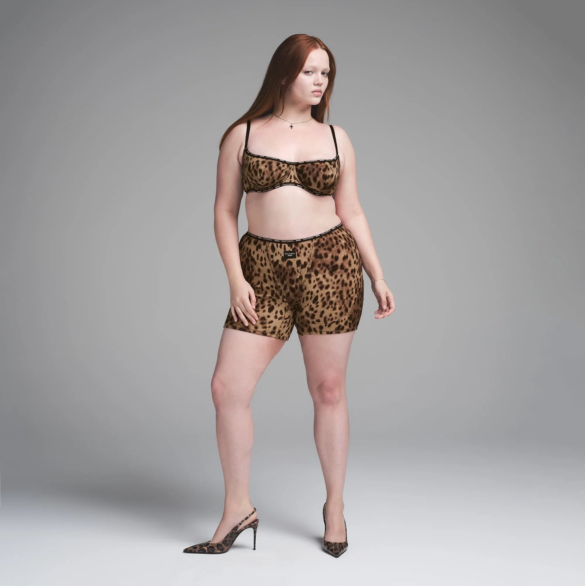 SKIMS DOLCE&GABBANA X COTTON RIB BOXER | LEOPARD - KUTU ŞORT - My Suti