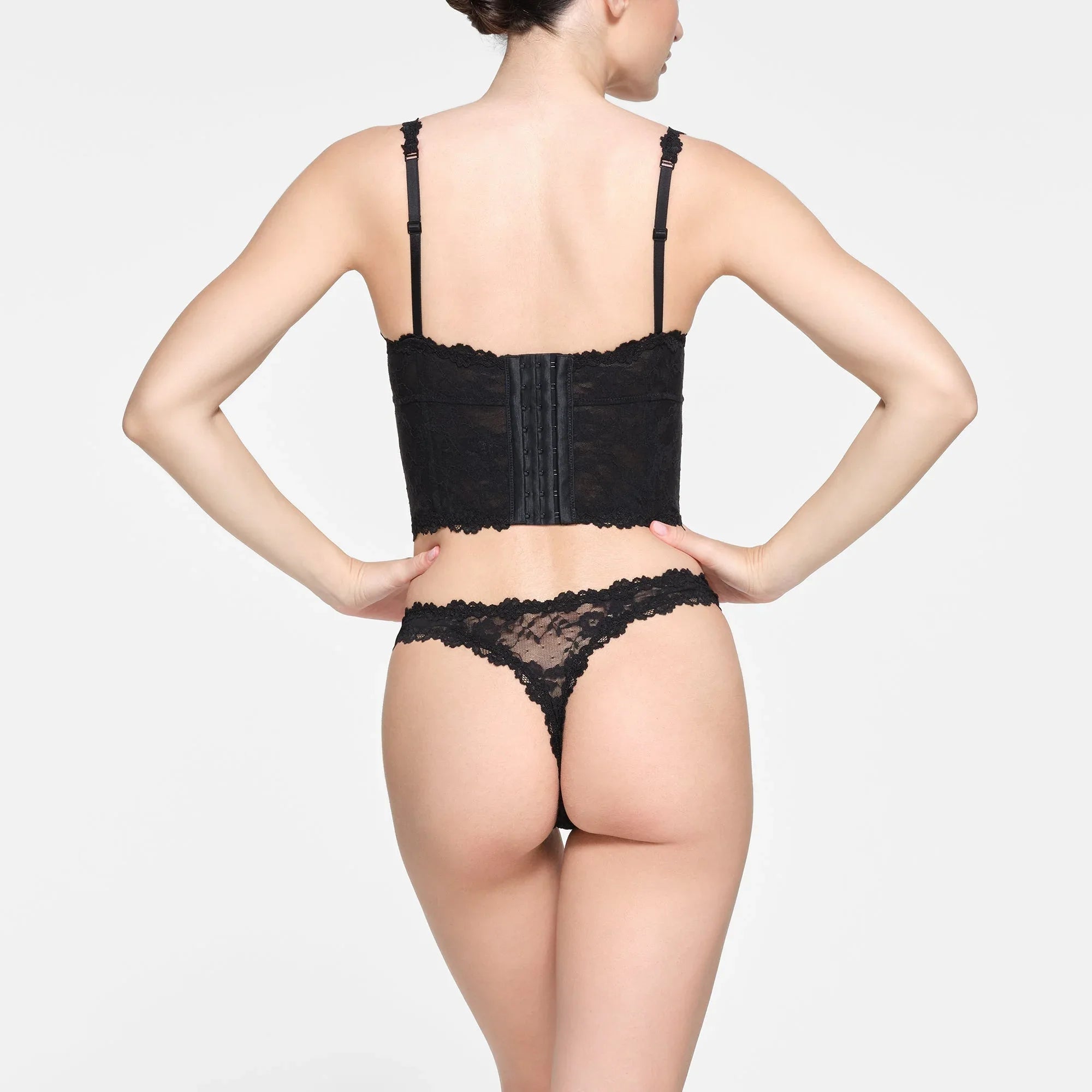SKIMS STRETCH LACE CORSET | ONYX - KORSET - My Suti