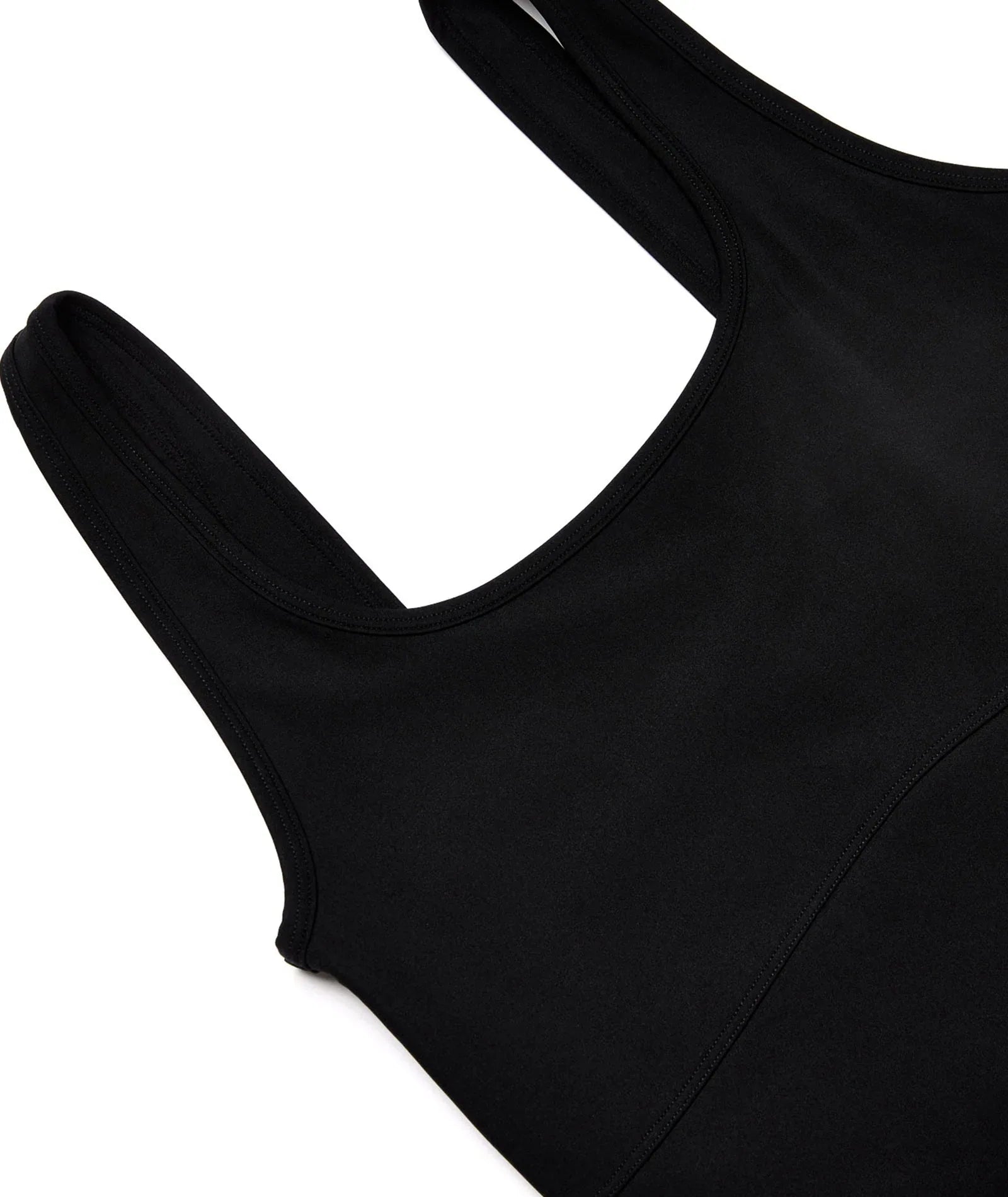 VEHLA CROPPED TANK - BLACK - Crop Atlet - My Suti