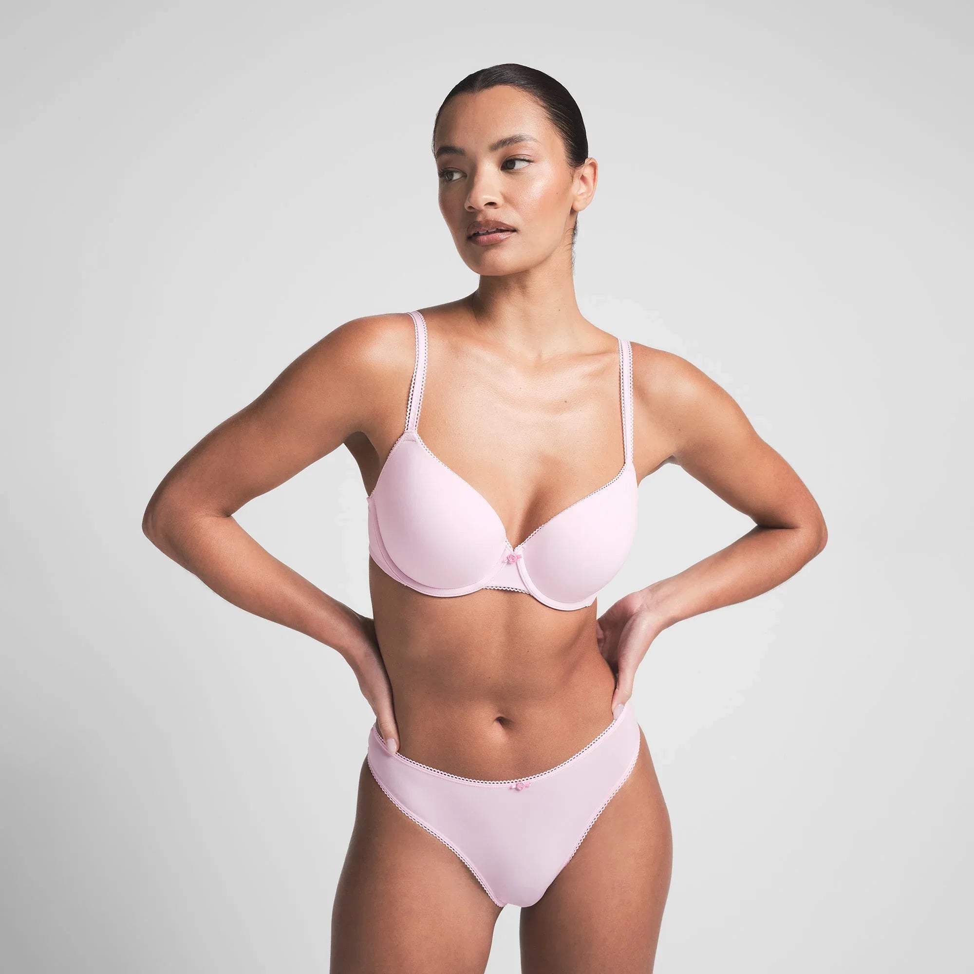SKIMS FITS EVERYBODY PICOT T-SHIRT BRA | CHERRY BLOSSOM TONAL - SÜTYEN - My Suti