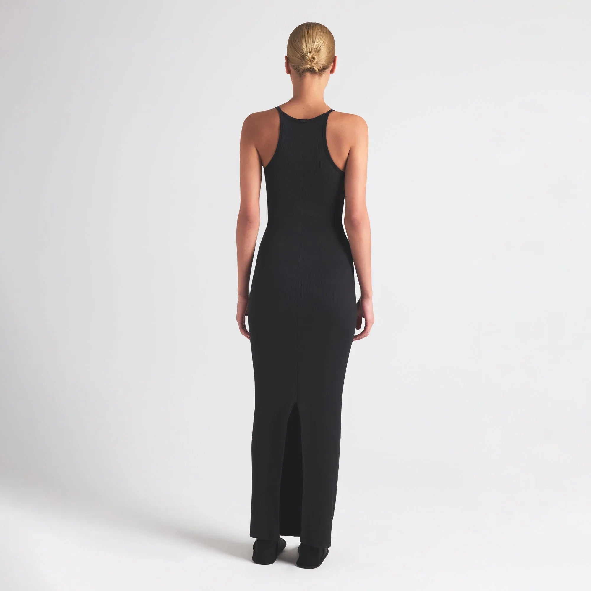 SKIMS COTTON RIB LONG CAMI DRESS | SOOT - ELBİSE - My Suti