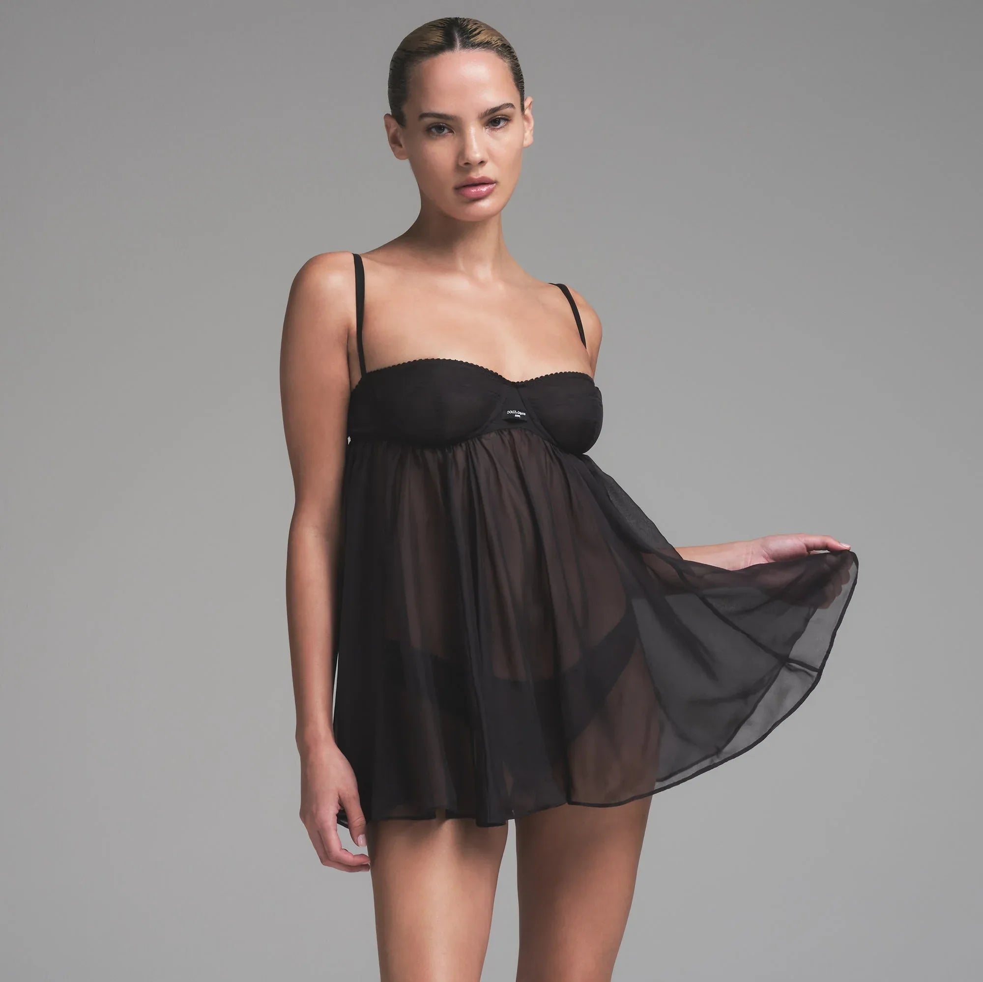 SKIMS ROMANCE BABYDOLL DRESS | ONYX - ELBİSE - My Suti