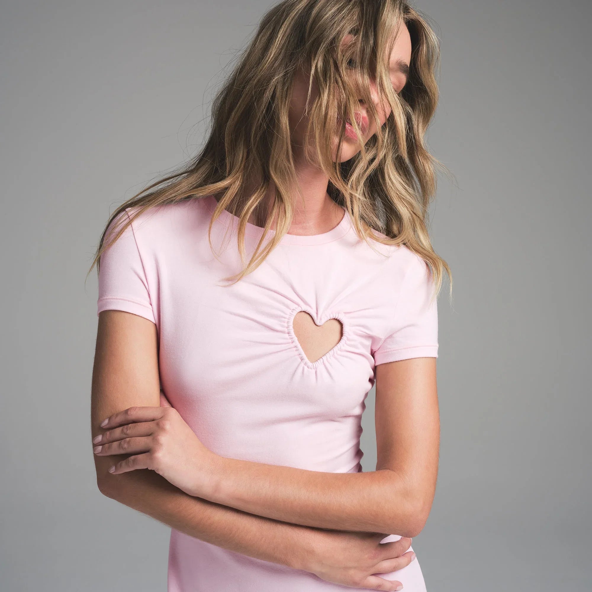 SKIMS COTTON JERSEY HEART MINI DRESS | CHERRY BLOSSOM - ELBİSE - My Suti