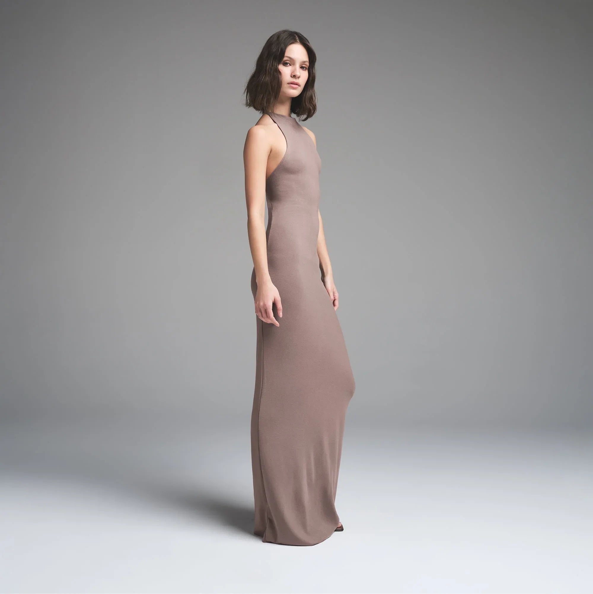 SKIMS CLOUD HALTER LONG DRESS | AMETHYST - ELBİSE - My Suti