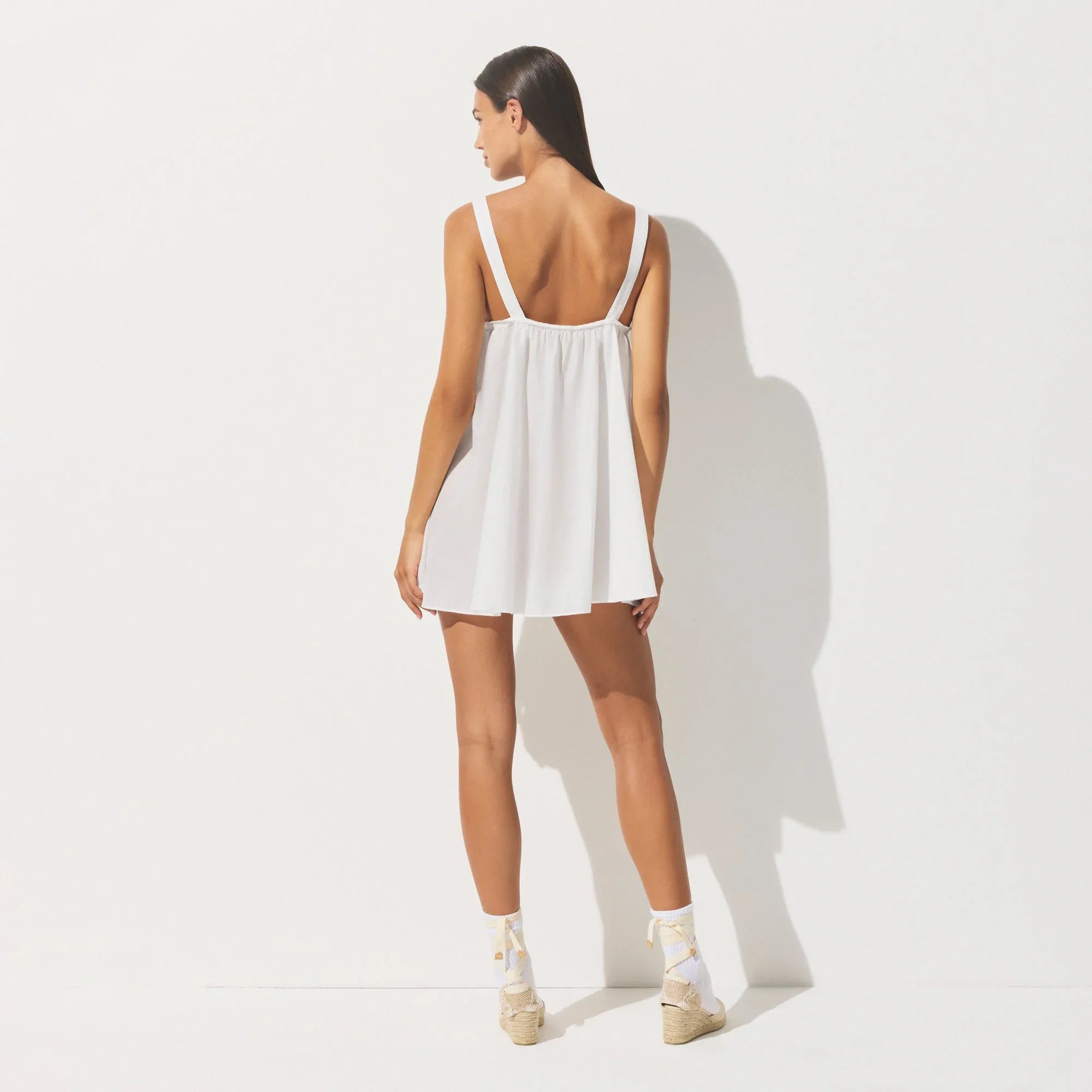 SKIMS COTTON VOILE MINI DRESS | MARBLE - ELBİSE - My Suti