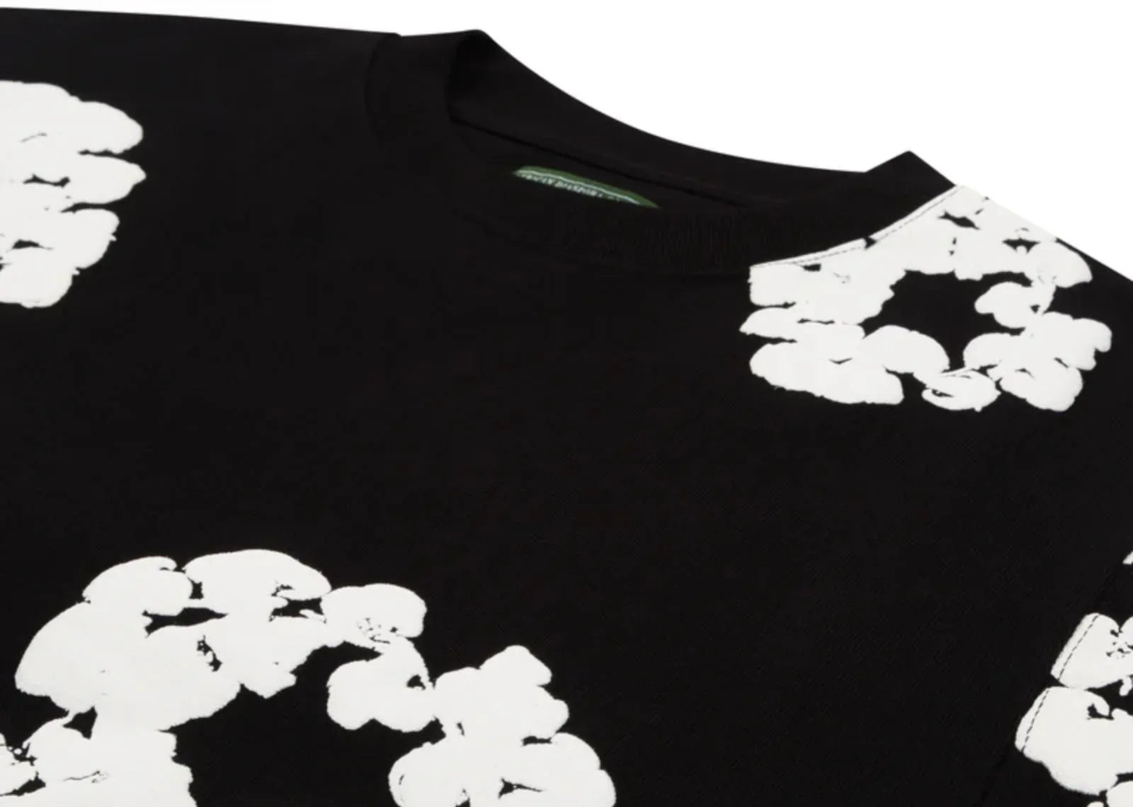 Denim Tears Long Sleeve Cotton Wreath T-shirt Black - My Suti