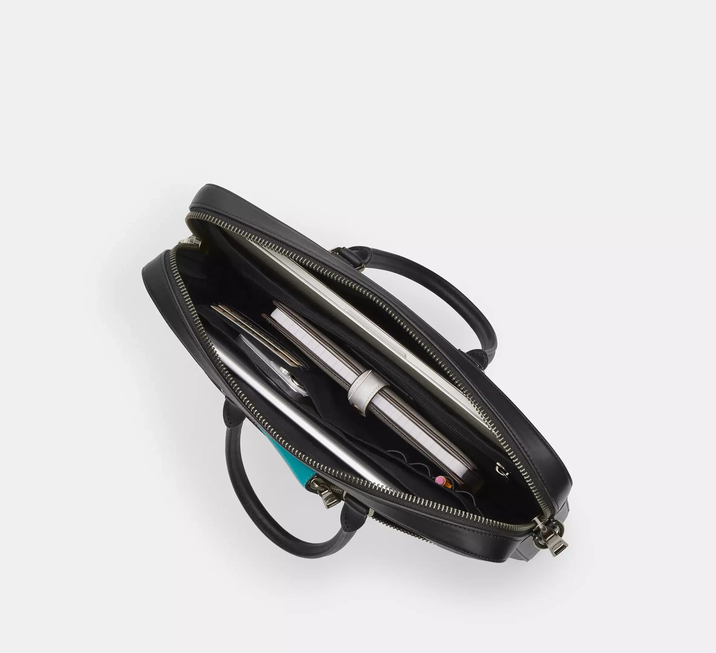 Coach Ethan Slim Brief In Signature - Gunmetal/Charcoal/Black - My Suti