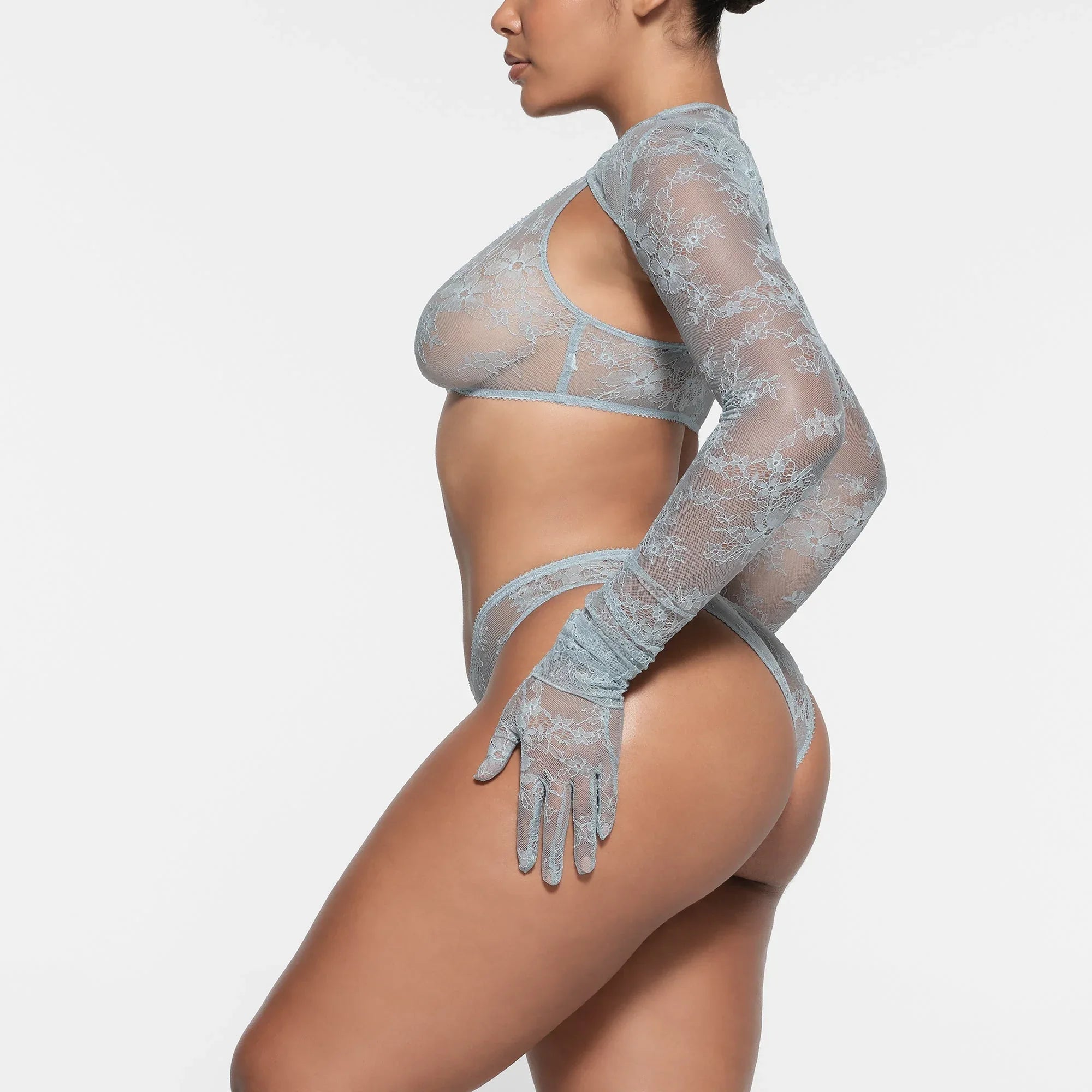 SKIMS ULTRA FINE LACE GLOVES | DENIM - EL GİYESİ - My Suti