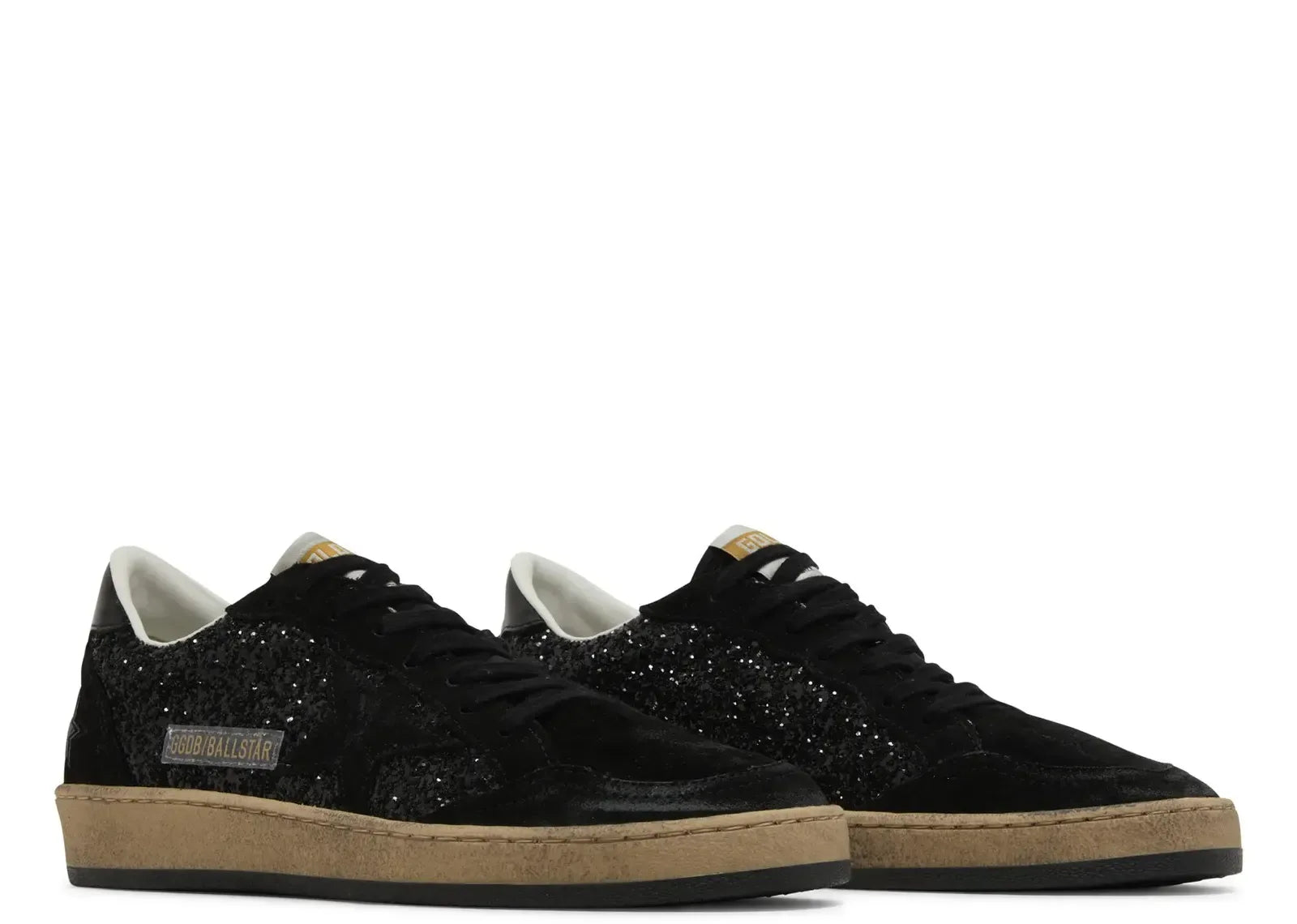 Golden Goose Ball-Star Black Leather Distressed - My Suti