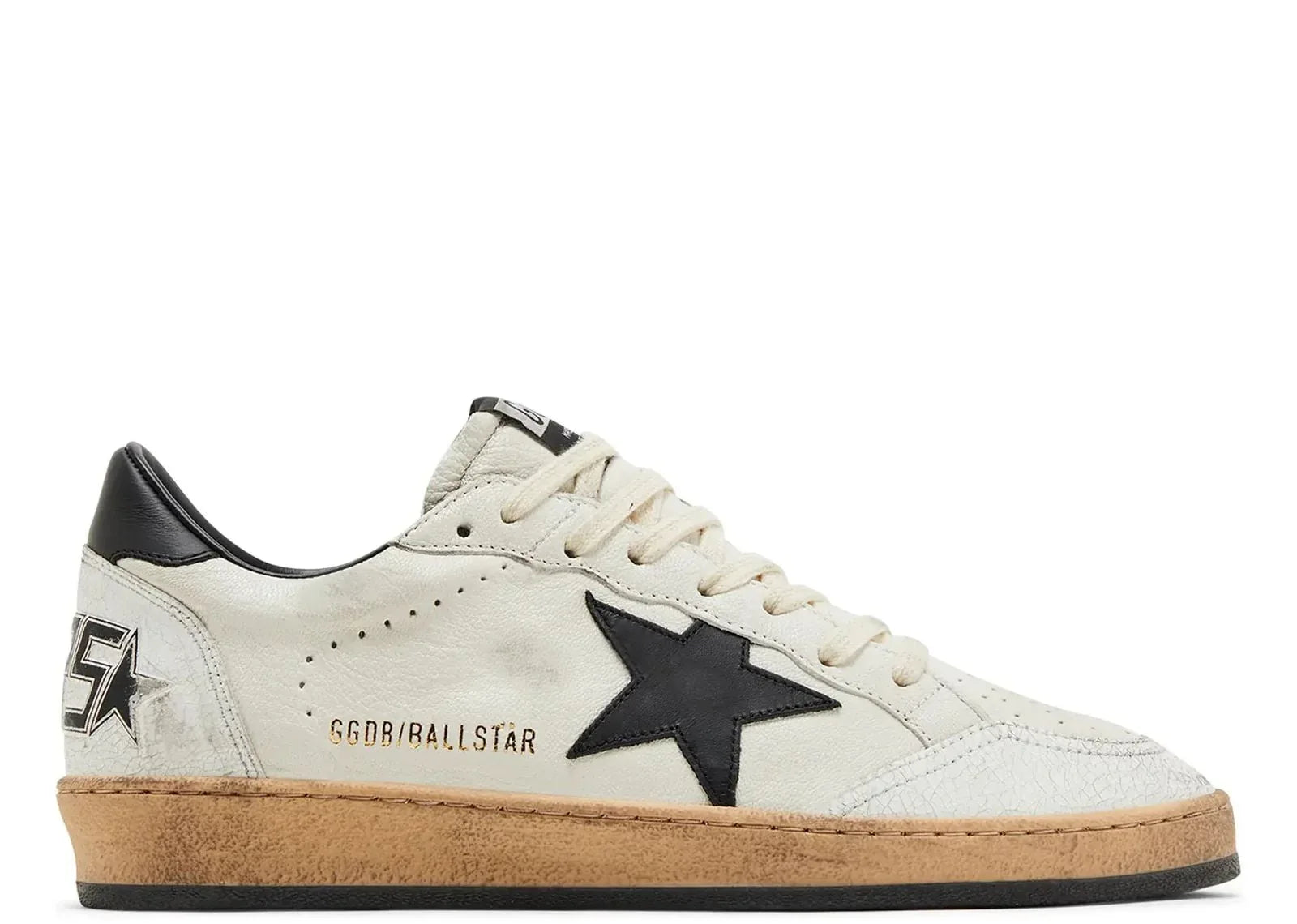 Golden Goose Ball-Star White Nappa With Black Star - My Suti