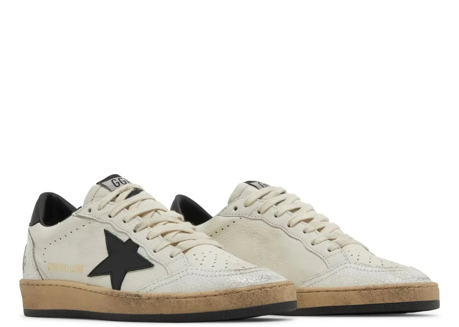 Golden Goose Ball-Star White Nappa With Black Star - My Suti