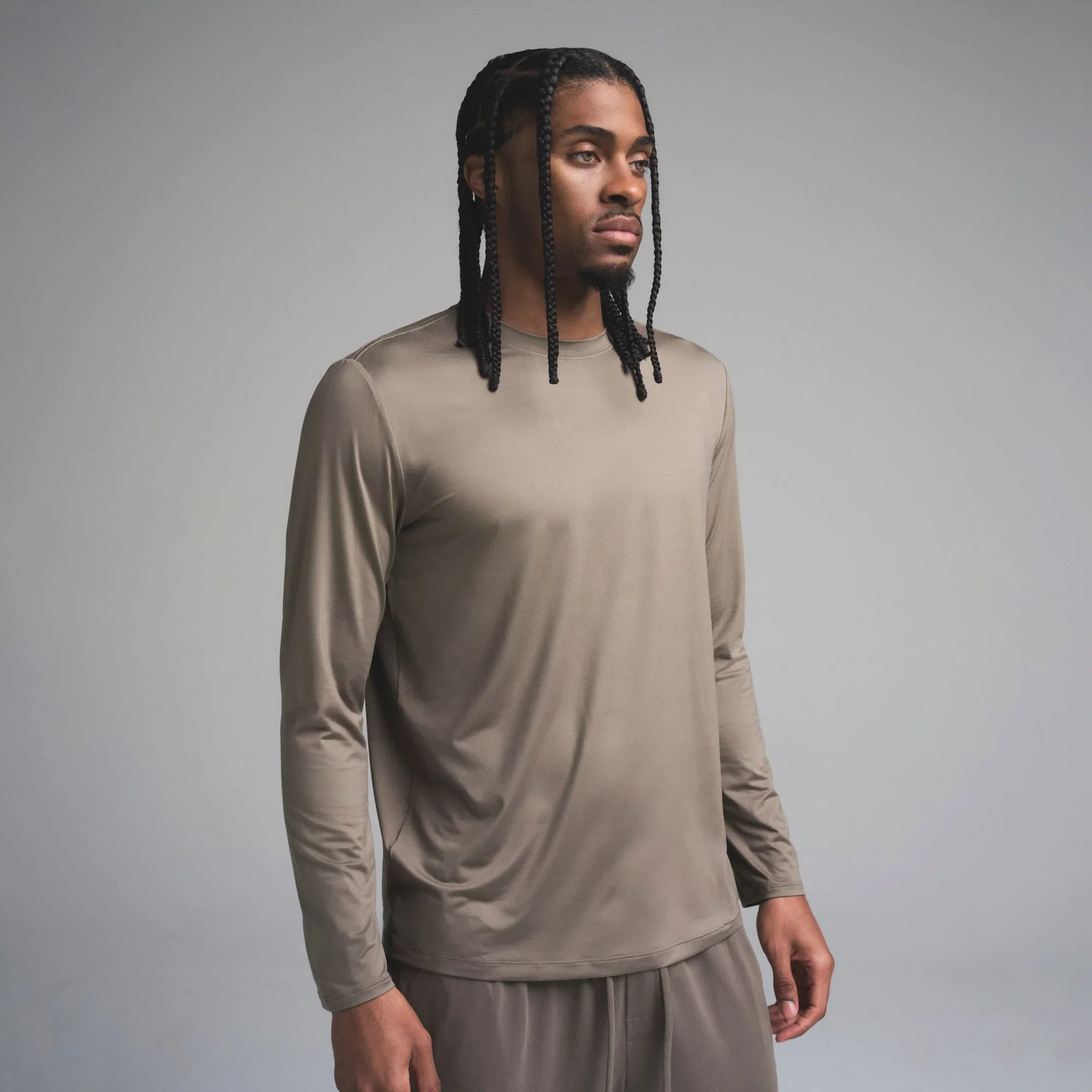 SKIMS OUTDOOR JERSEY MENS CLASSIC LONG SLEEVE T-SHIRT | TRUFFLE - TİŞÖRT - My Suti