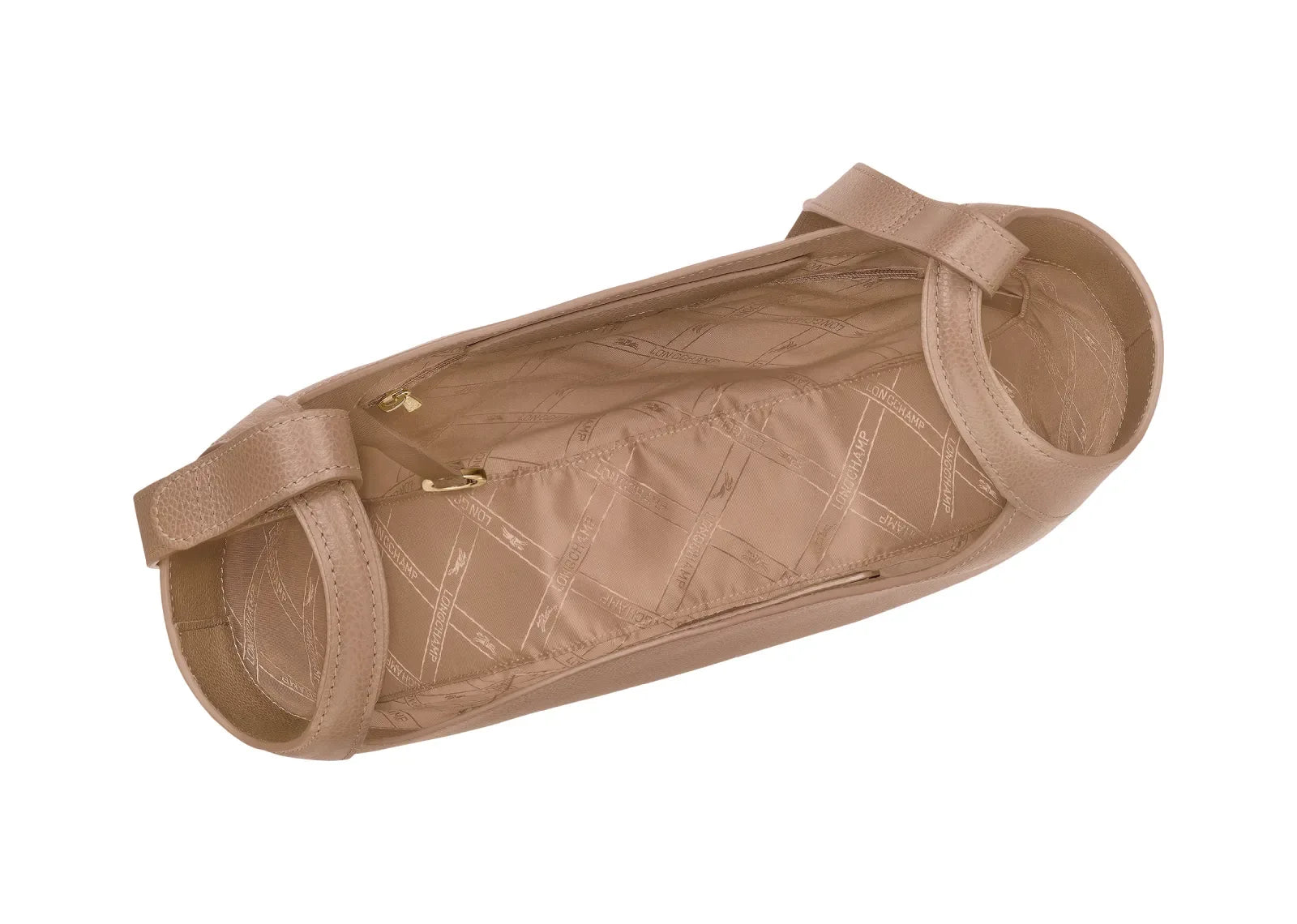 Longchamp Le Foulonné Lare Hobo Bag Biscuit - My Suti