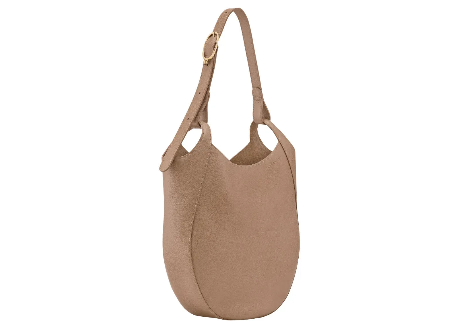 Longchamp Le Foulonné Lare Hobo Bag Biscuit - My Suti