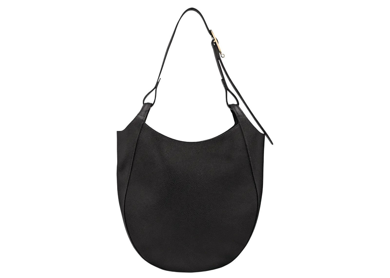Longchamp Le Foulonné Lare Hobo Bag Black - My Suti
