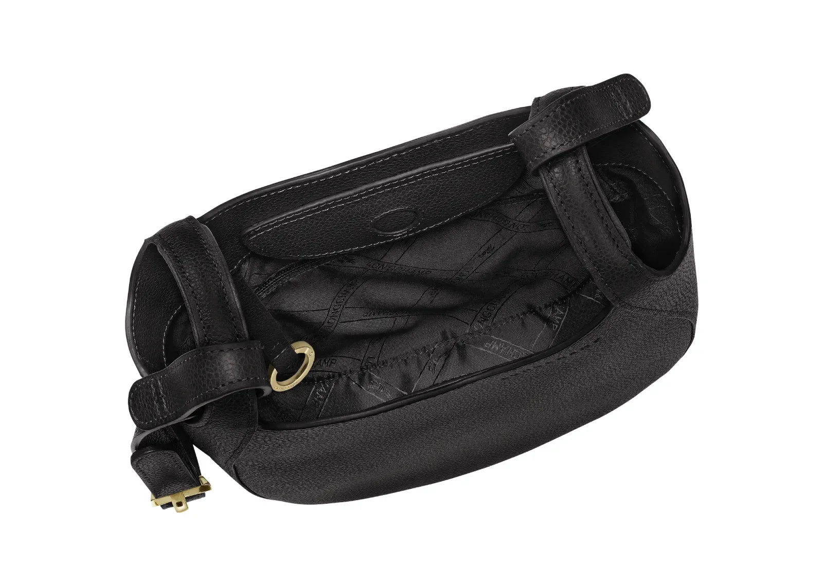 Longchamp Le Foulonné Small Crossbody Bag Black - My Suti