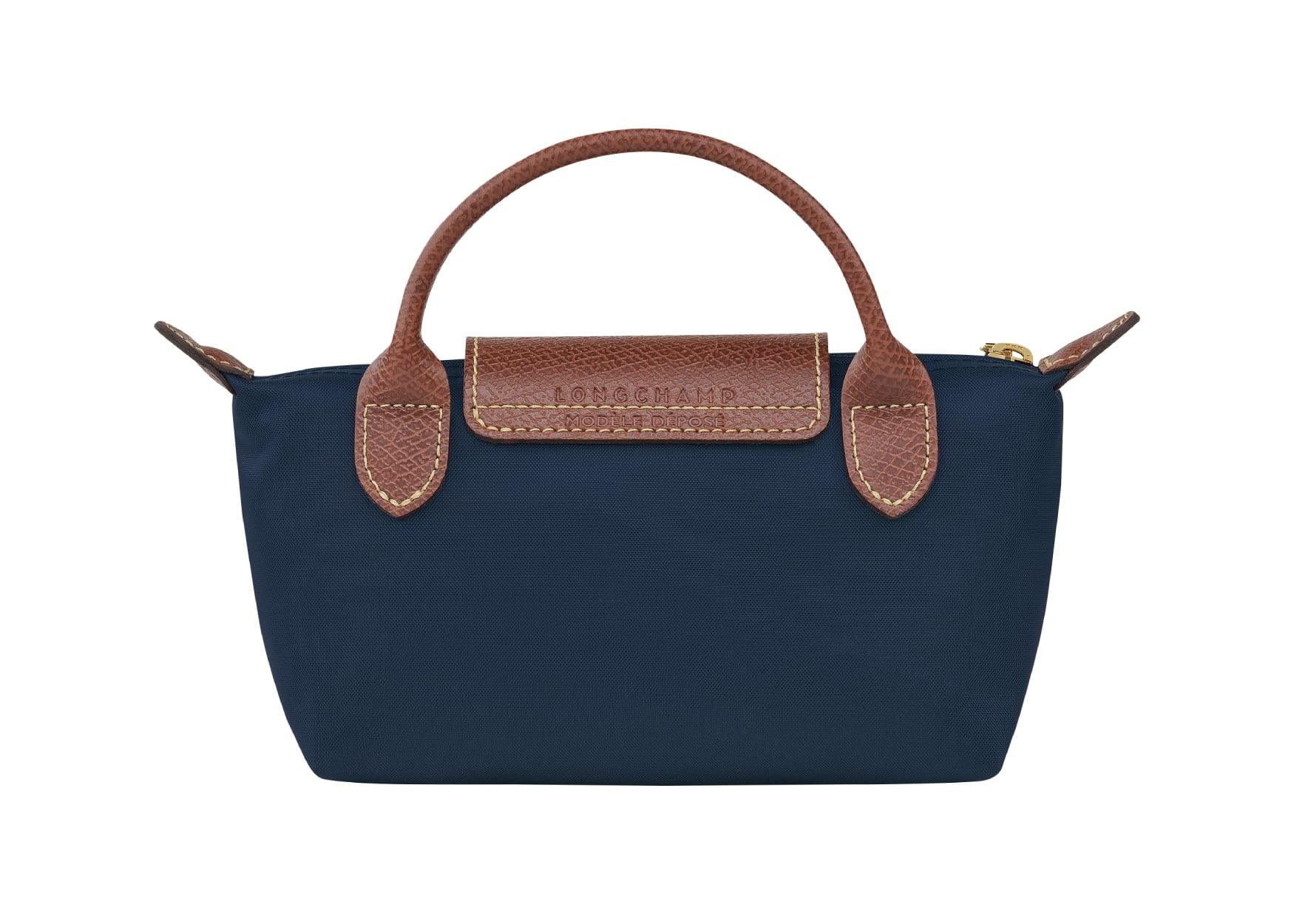 Longchamp Le Pliage Original Pouch With Handle Navy - My Suti