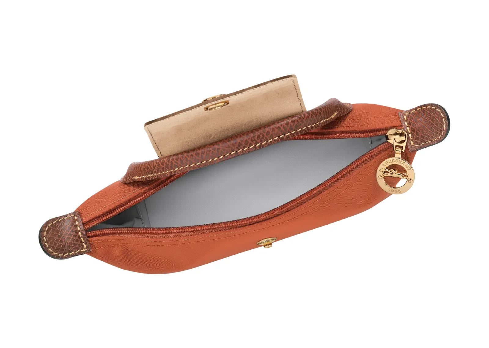 Longchamp Le Pliage Original Pouch With Handle Brick - My Suti