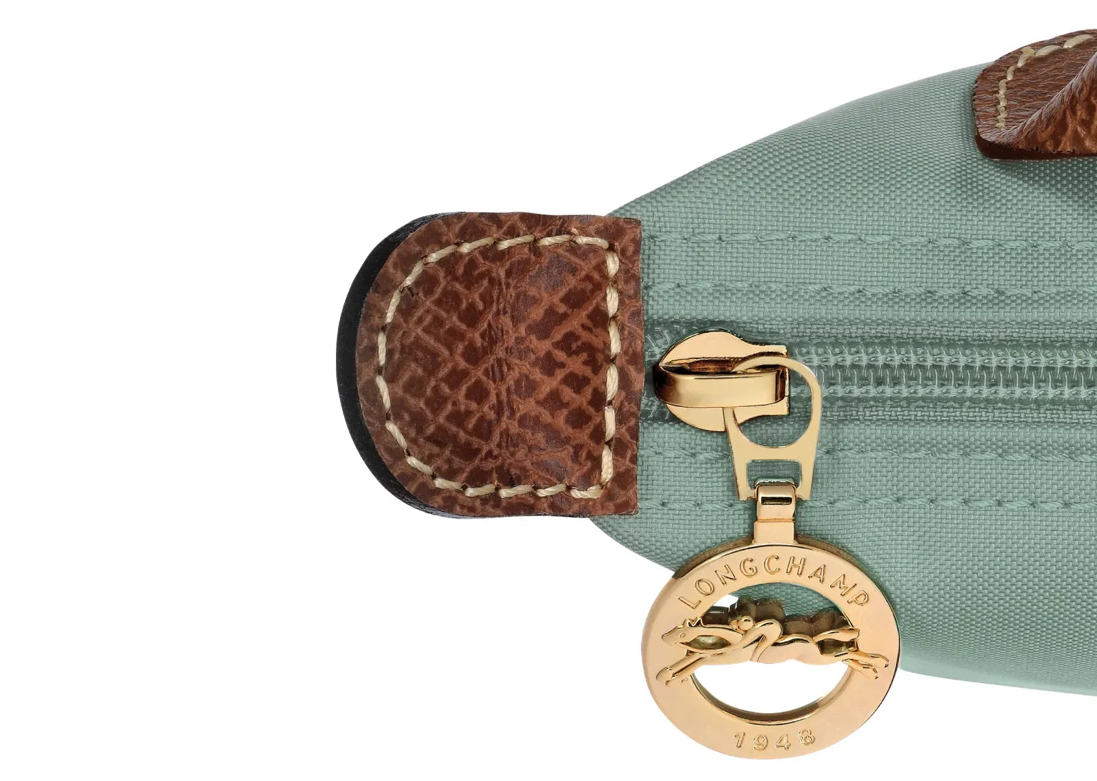 Longchamp Le Pliage Original Pouch With Handle Celadon - My Suti