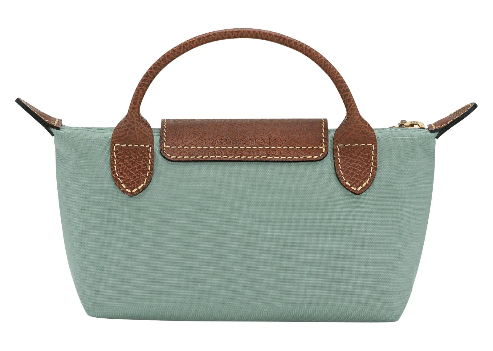 Longchamp Le Pliage Original Pouch With Handle Celadon - My Suti